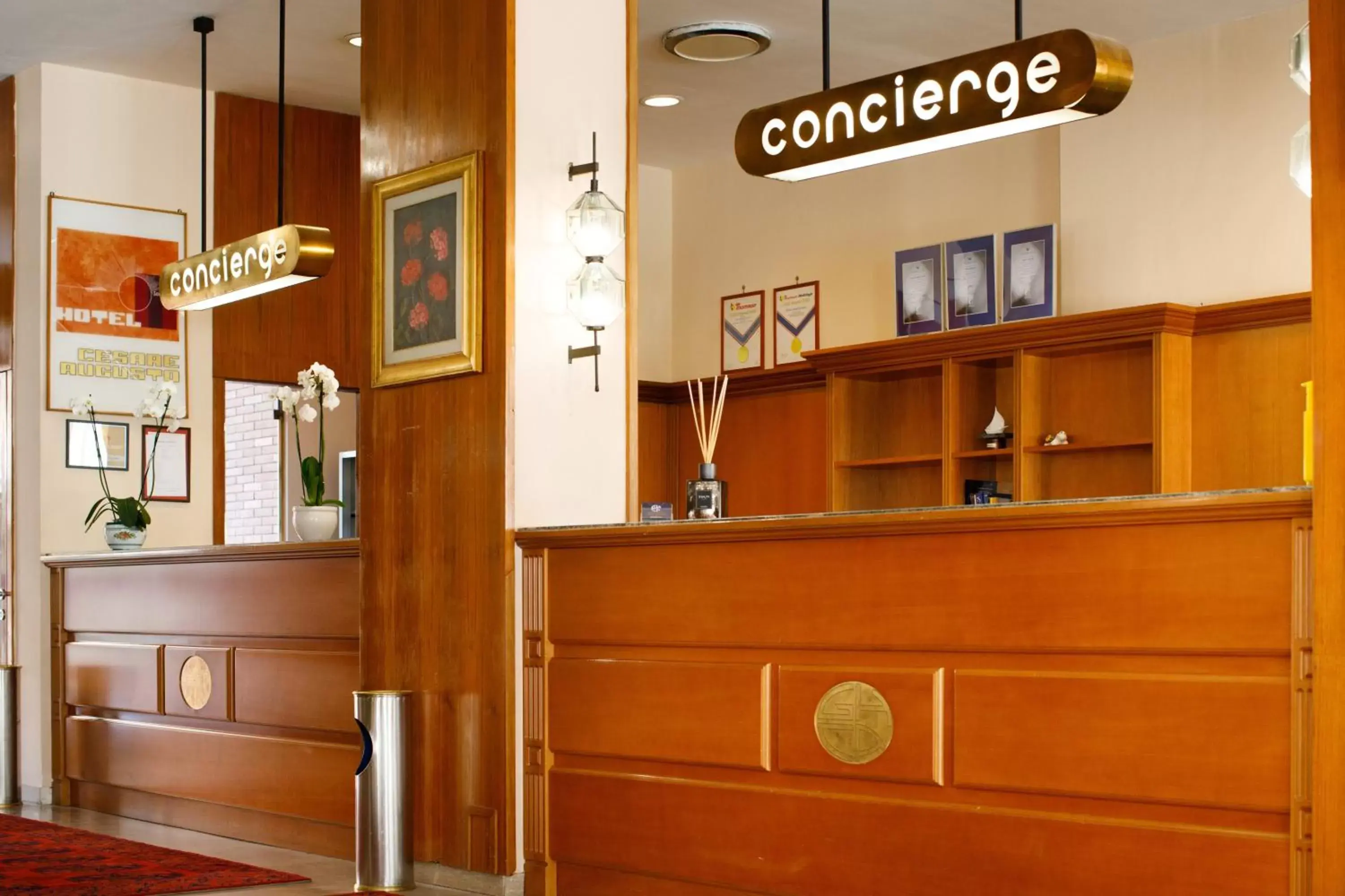 Lobby or reception in Grand Hotel Cesare Augusto Lobby or reception in Grand Hotel Cesare Augusto