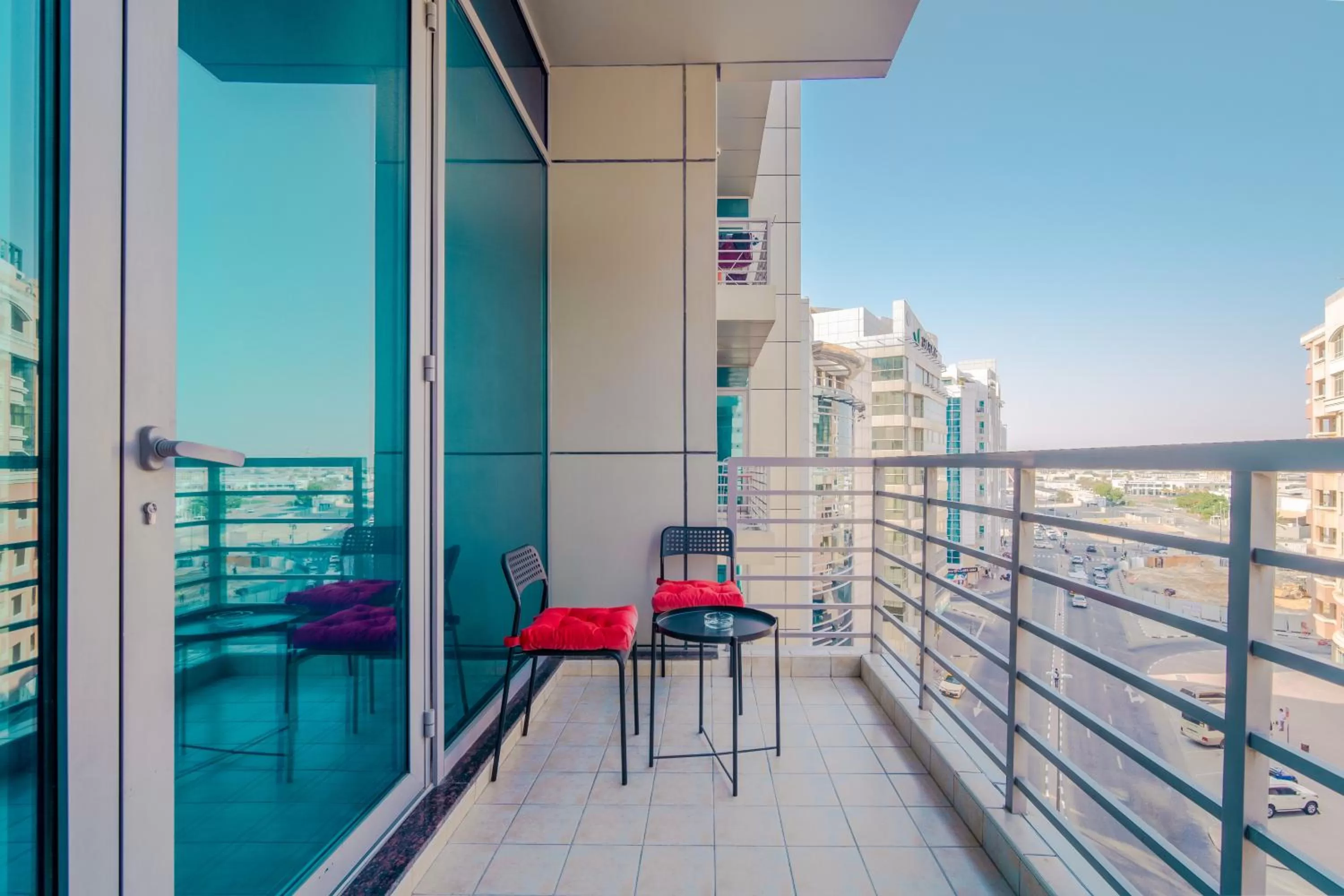 Balcony/Terrace in Icon Delux Hotel Apartments Al Barsha - Formerly Abidos