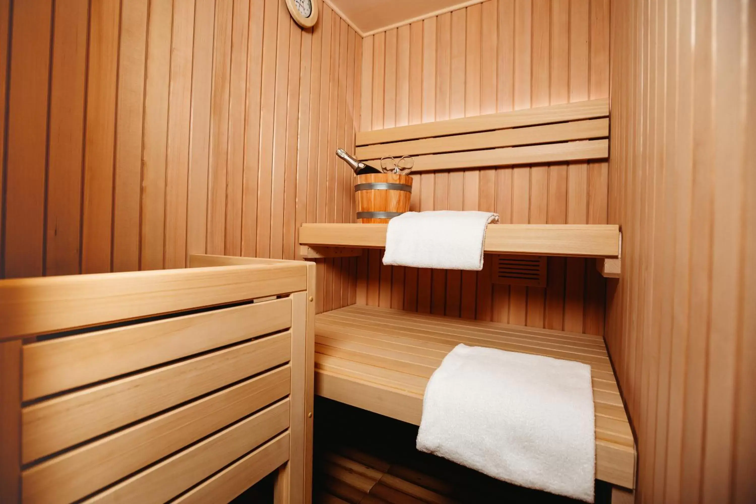 Sauna in Whitepod Original