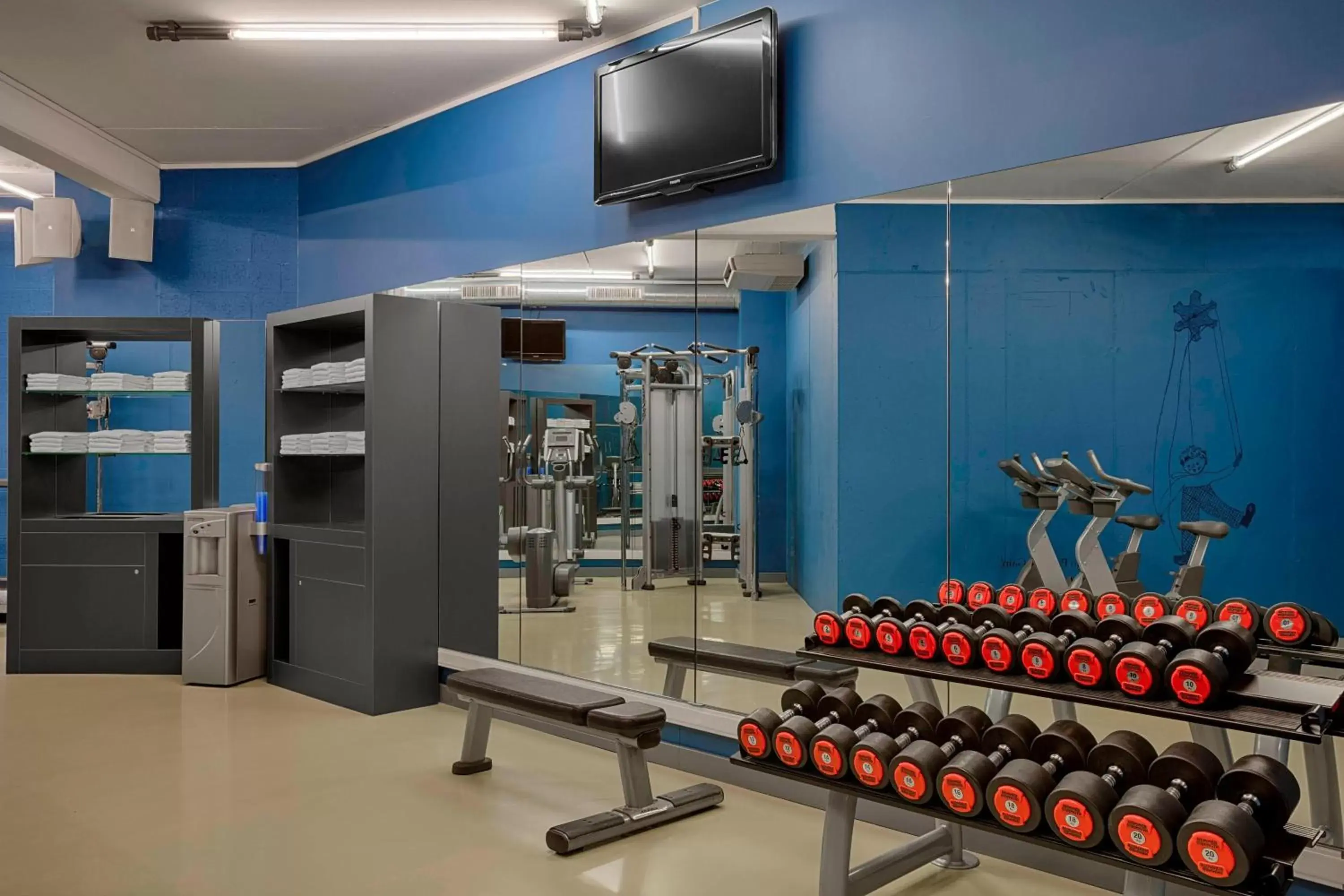 Fitness centre/facilities, Fitness Center/Facilities in Aloft Brussels Schuman