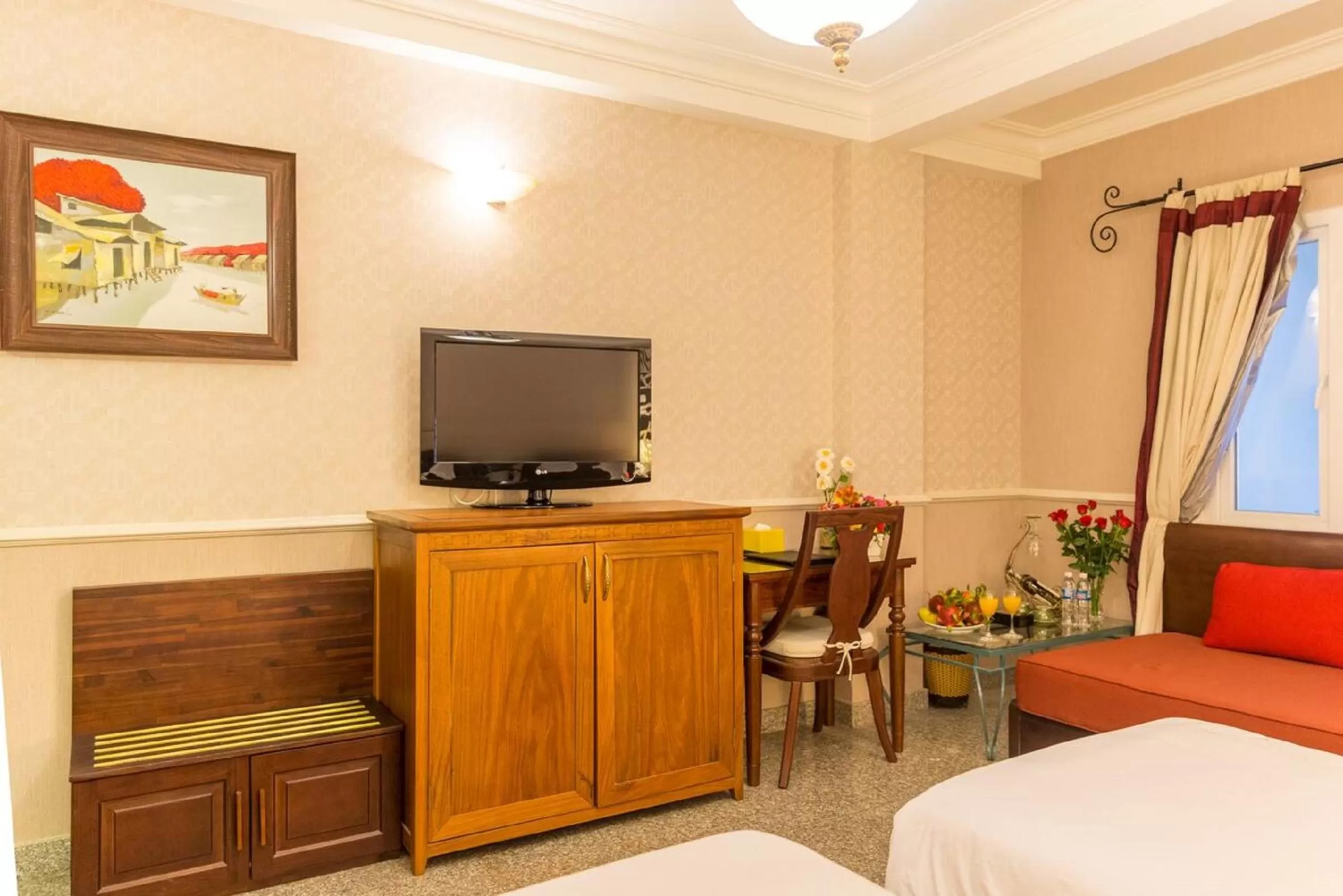 Photo of the whole room, Bed in Ben Thanh Boutique Hotel