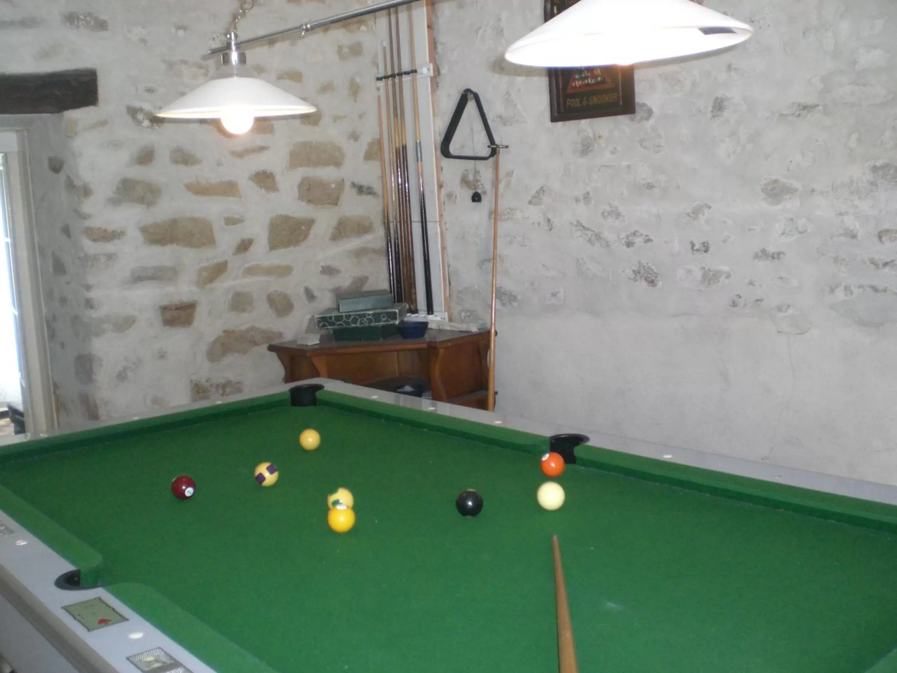 Area and facilities, Billiards in Le Dolmen