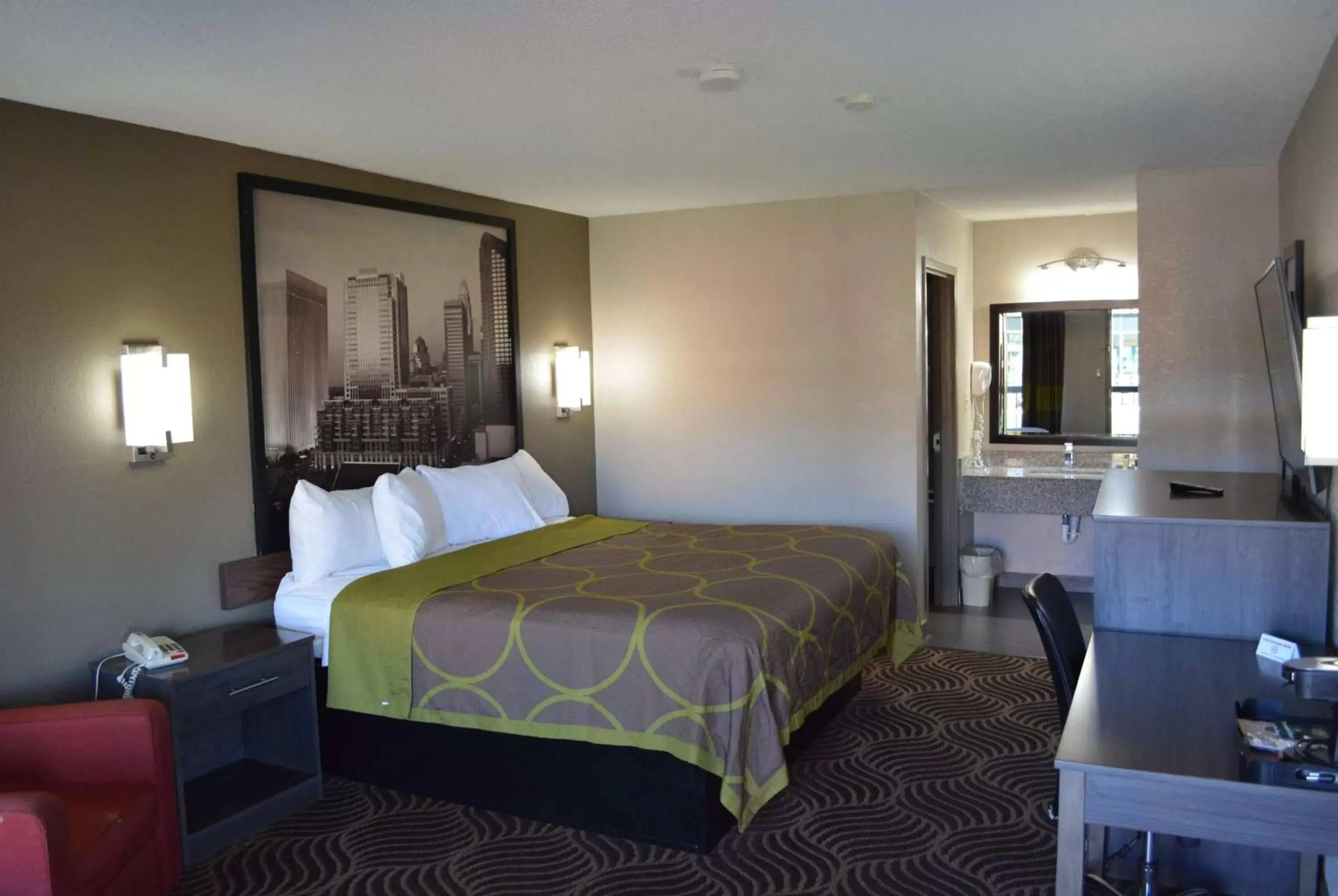 Photo of the whole room, Bed in Super 8 by Wyndham Huntersville/Charlotte Area Photo of the whole room, Bed in Super 8 by Wyndham Huntersville/Charlotte Area