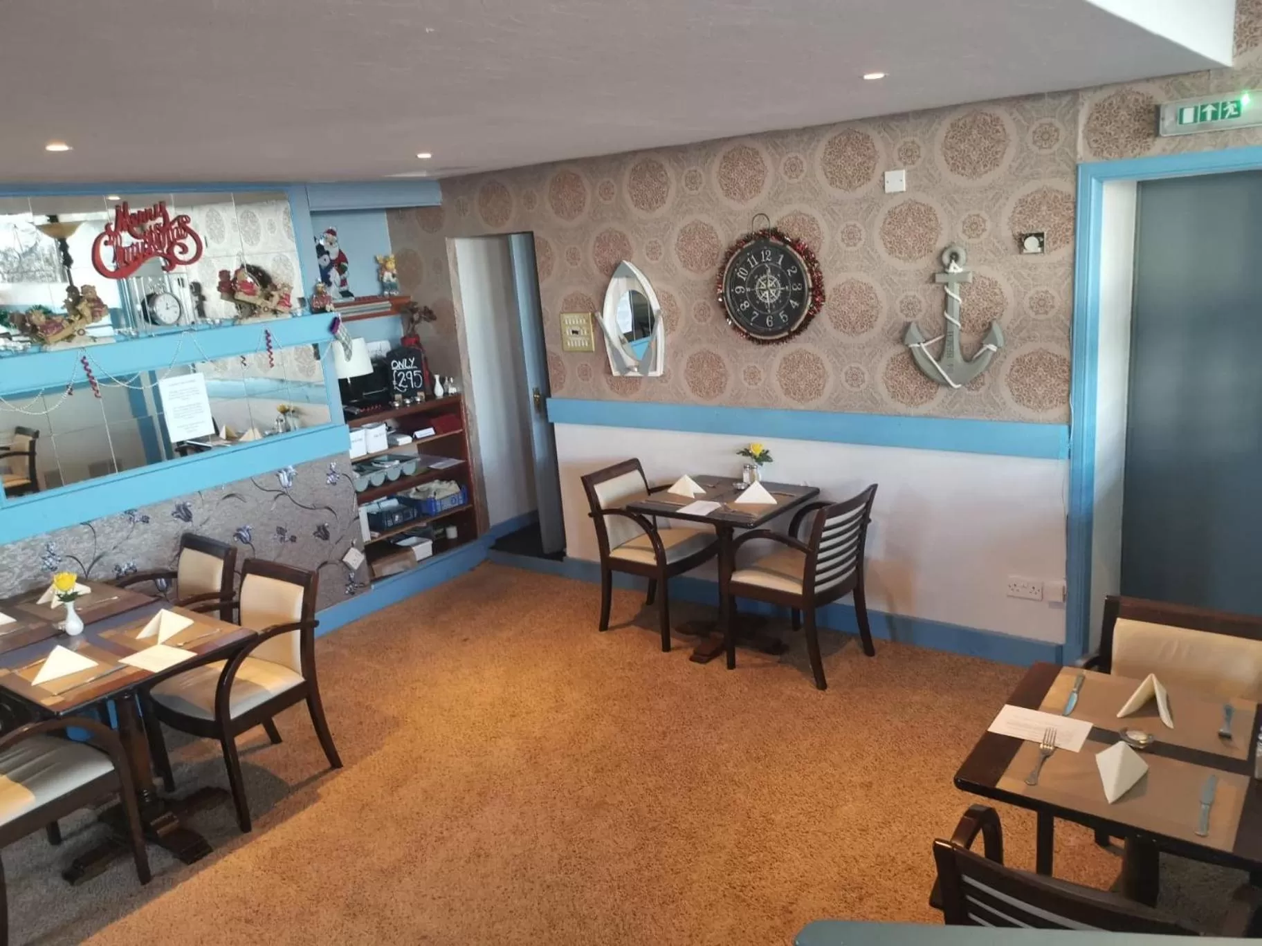 Dining area in Marine Hotel