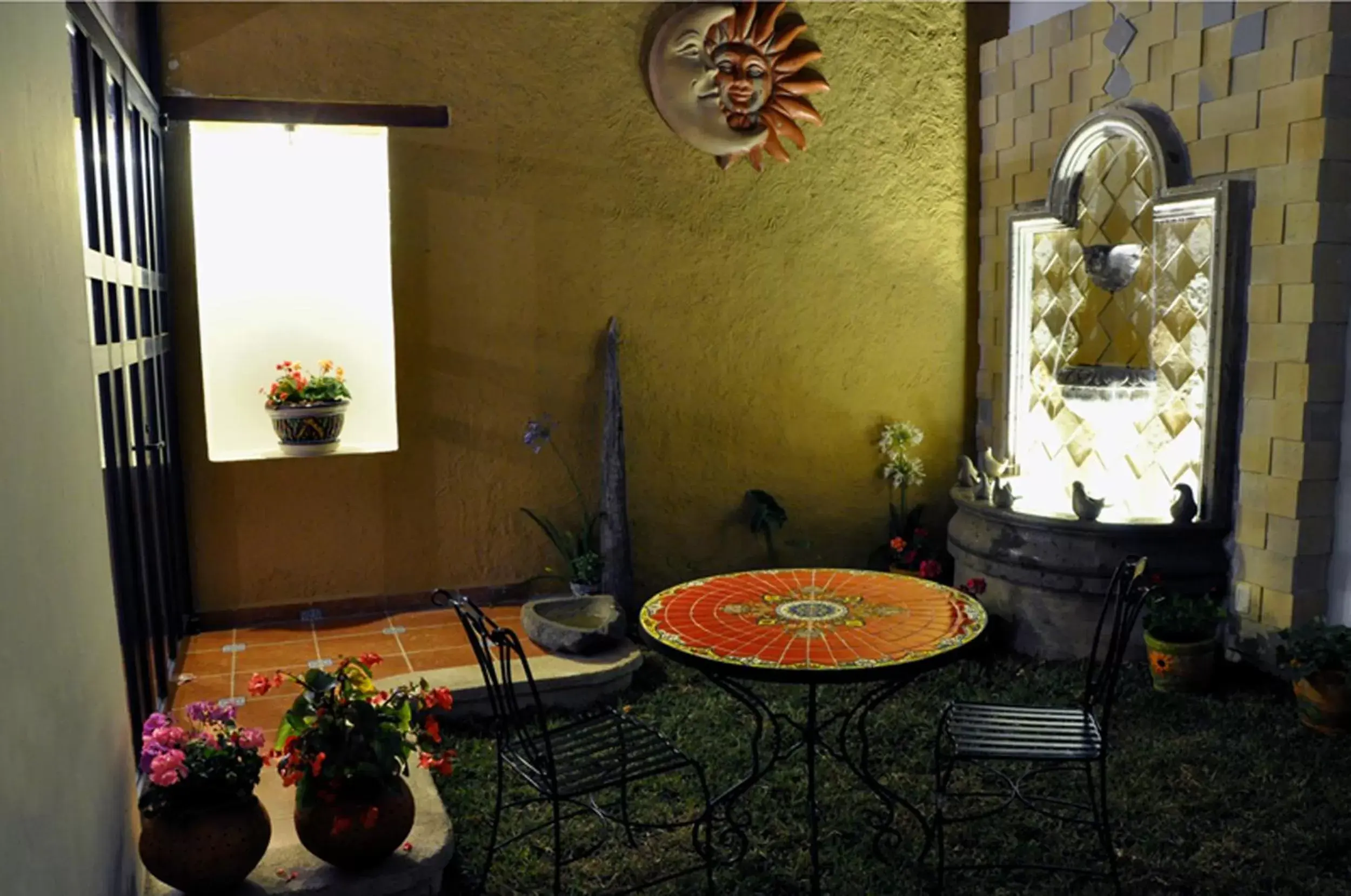 Decorative detail, Seating Area in Casa Santa Lucia