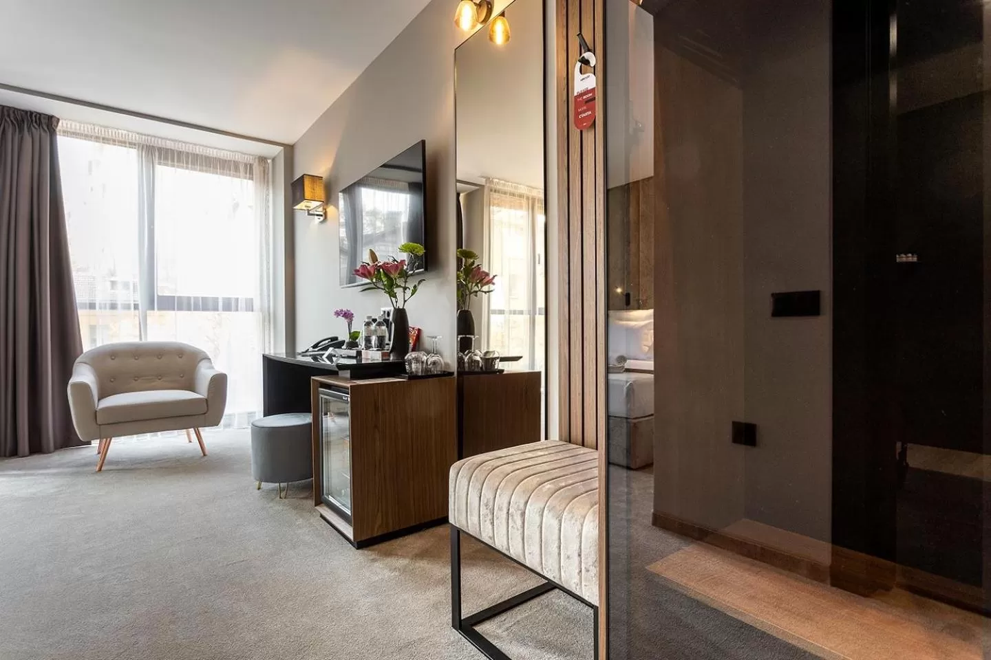 Seating area in Abrazo Sofia Hotel by HMG