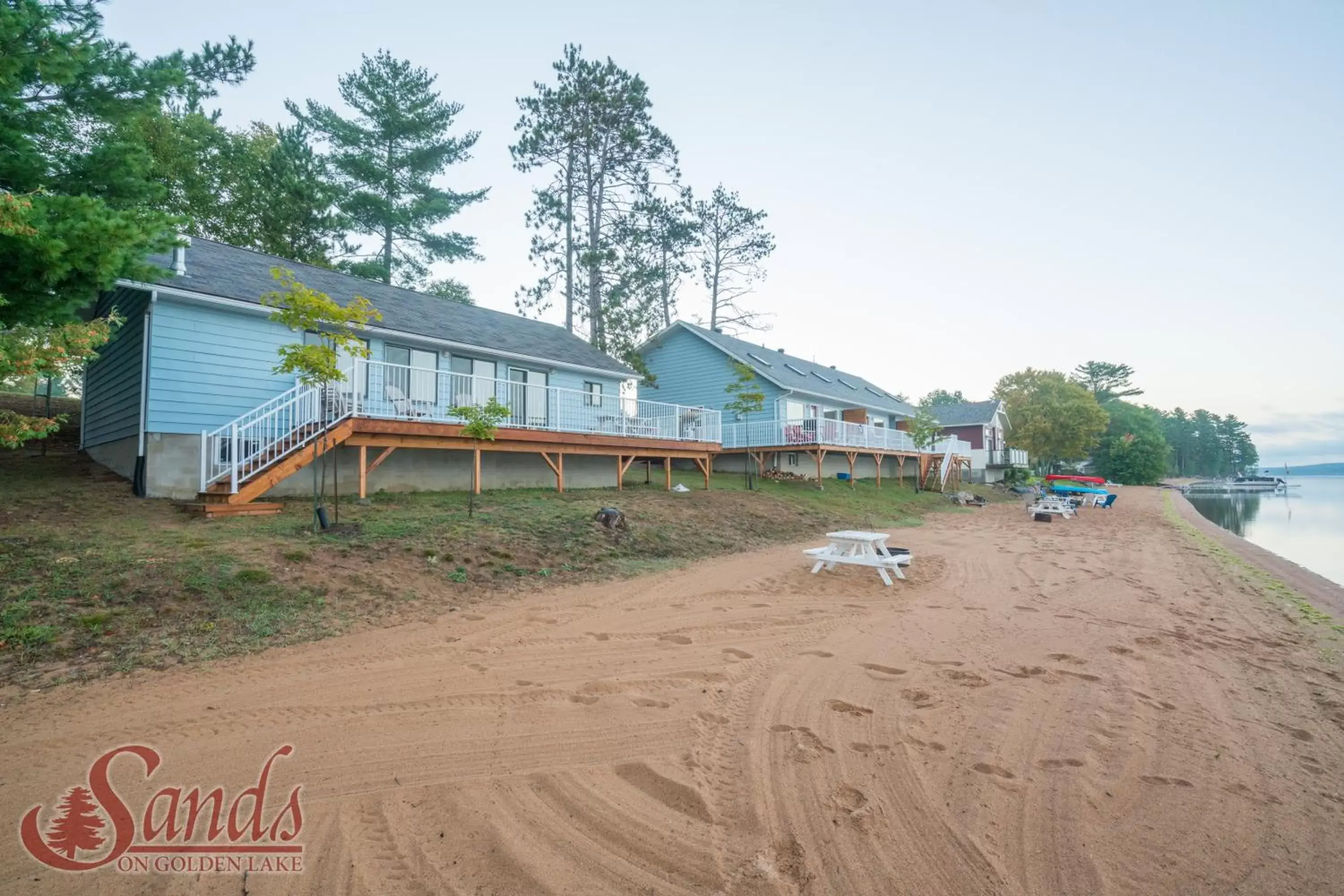 Beach, Property Building in Sands on Golden Lake