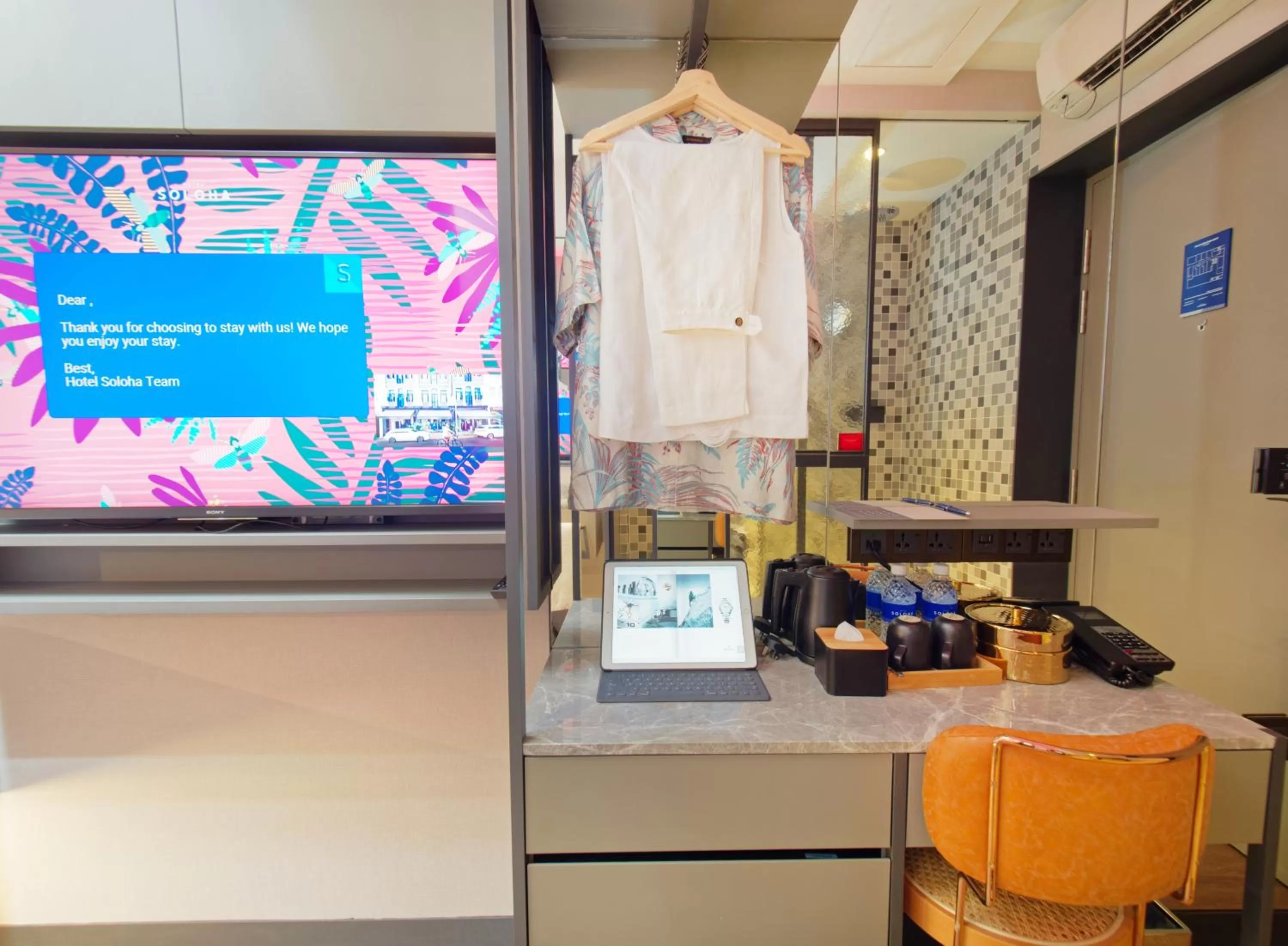 Coffee/tea facilities in Hotel Soloha at Chinatown