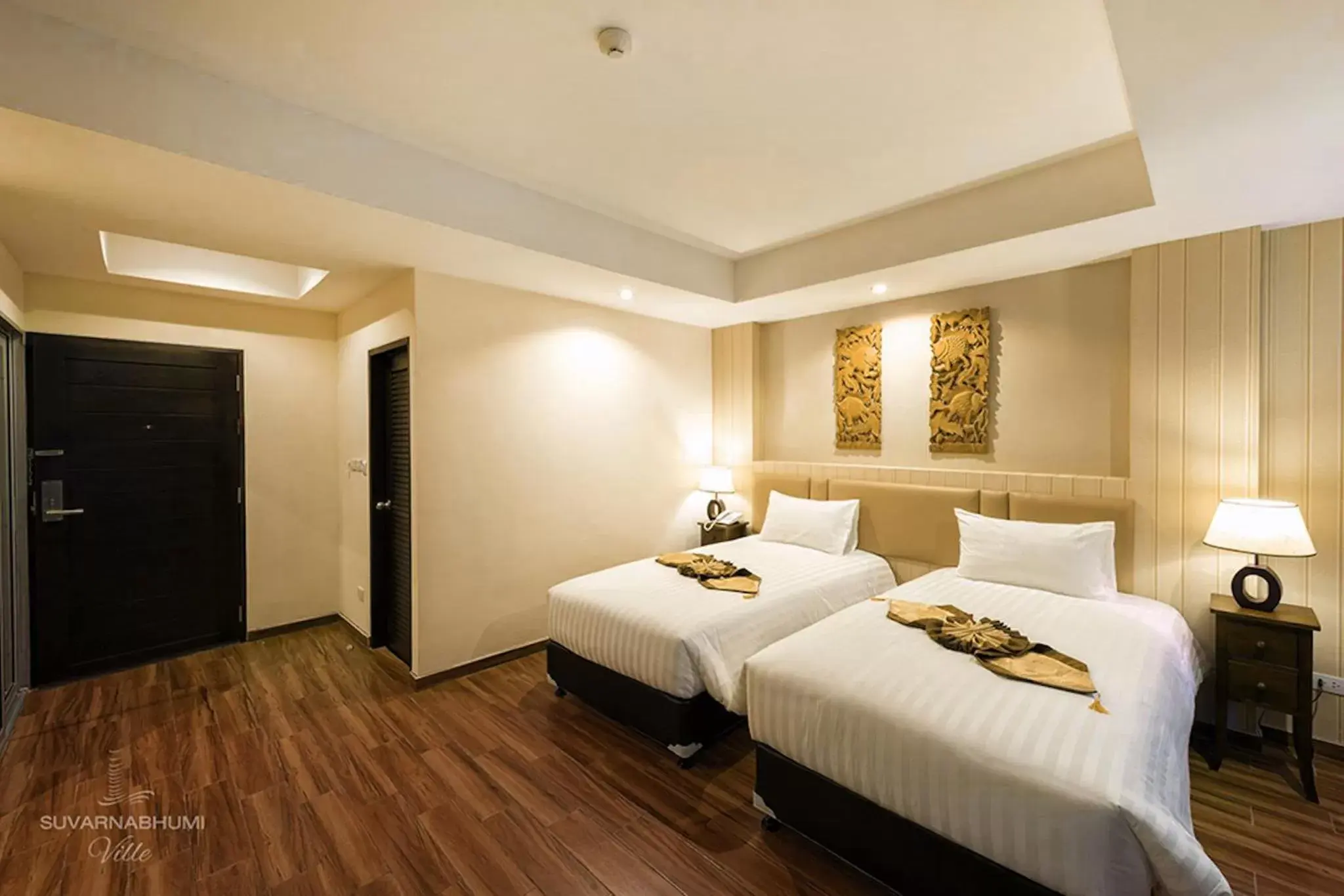 Bedroom in Suvarnabhumi Ville Airport Hotel