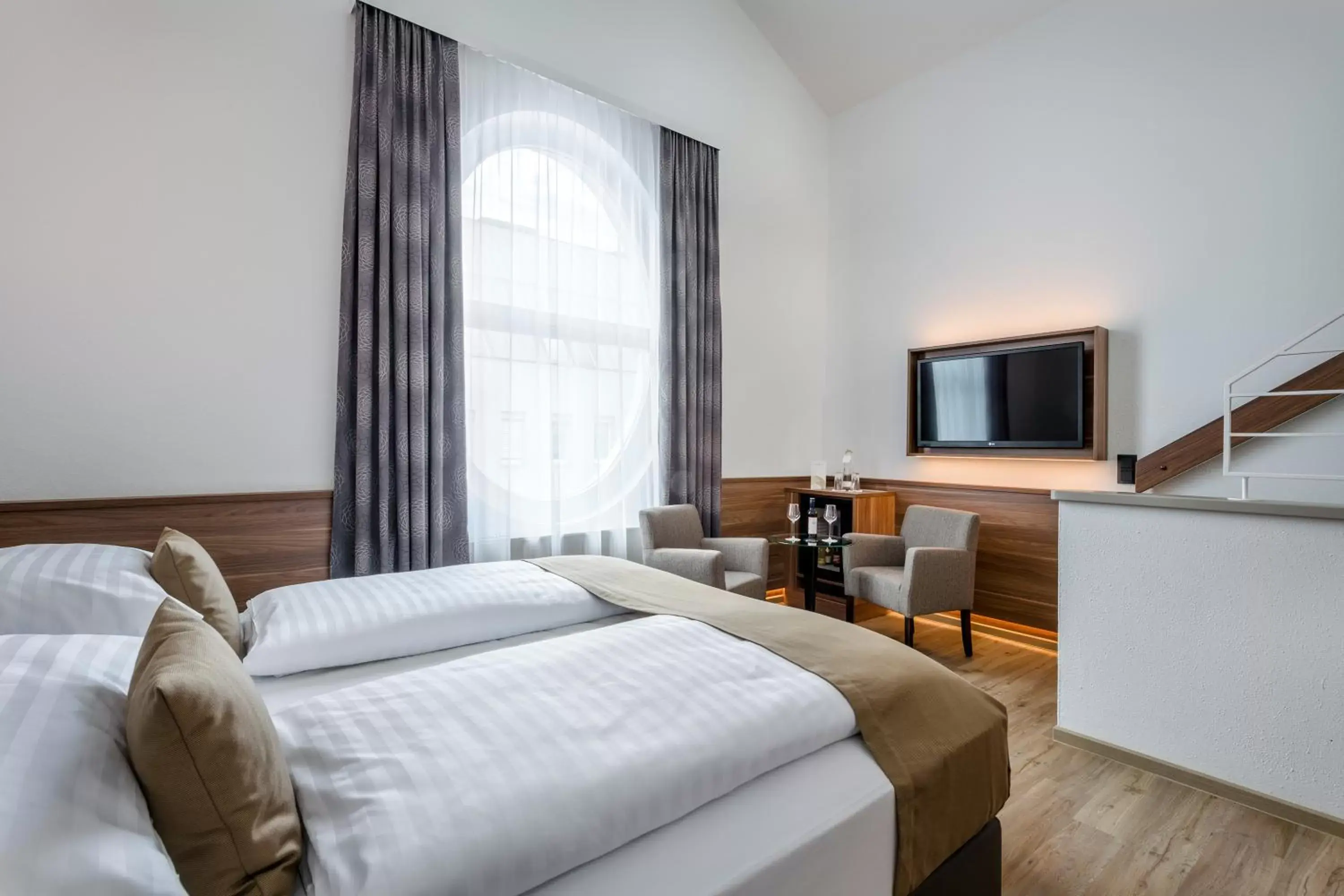 Bed in Hotel IMLAUER Wien