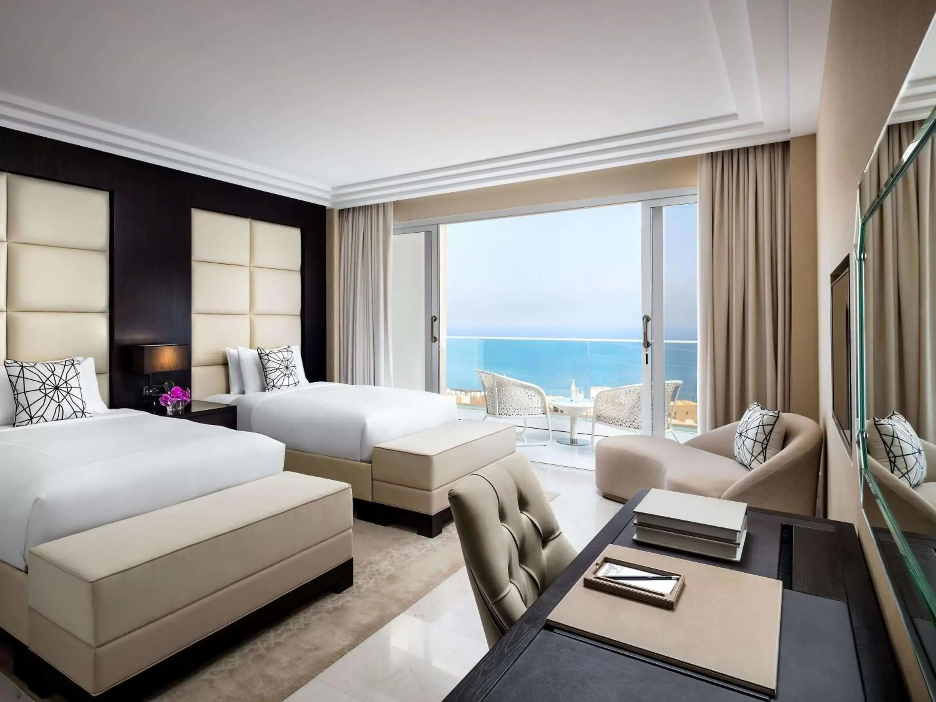 Bedroom in Fairmont Fujairah Beach Resort
