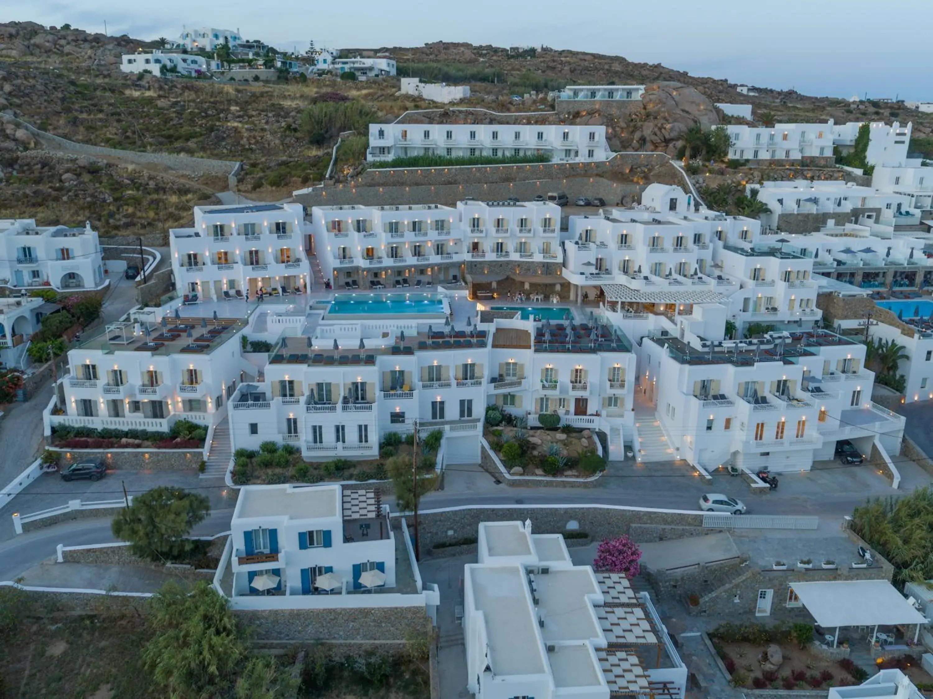 Neighbourhood, Bird's-eye View in The George Hotel Mykonos
