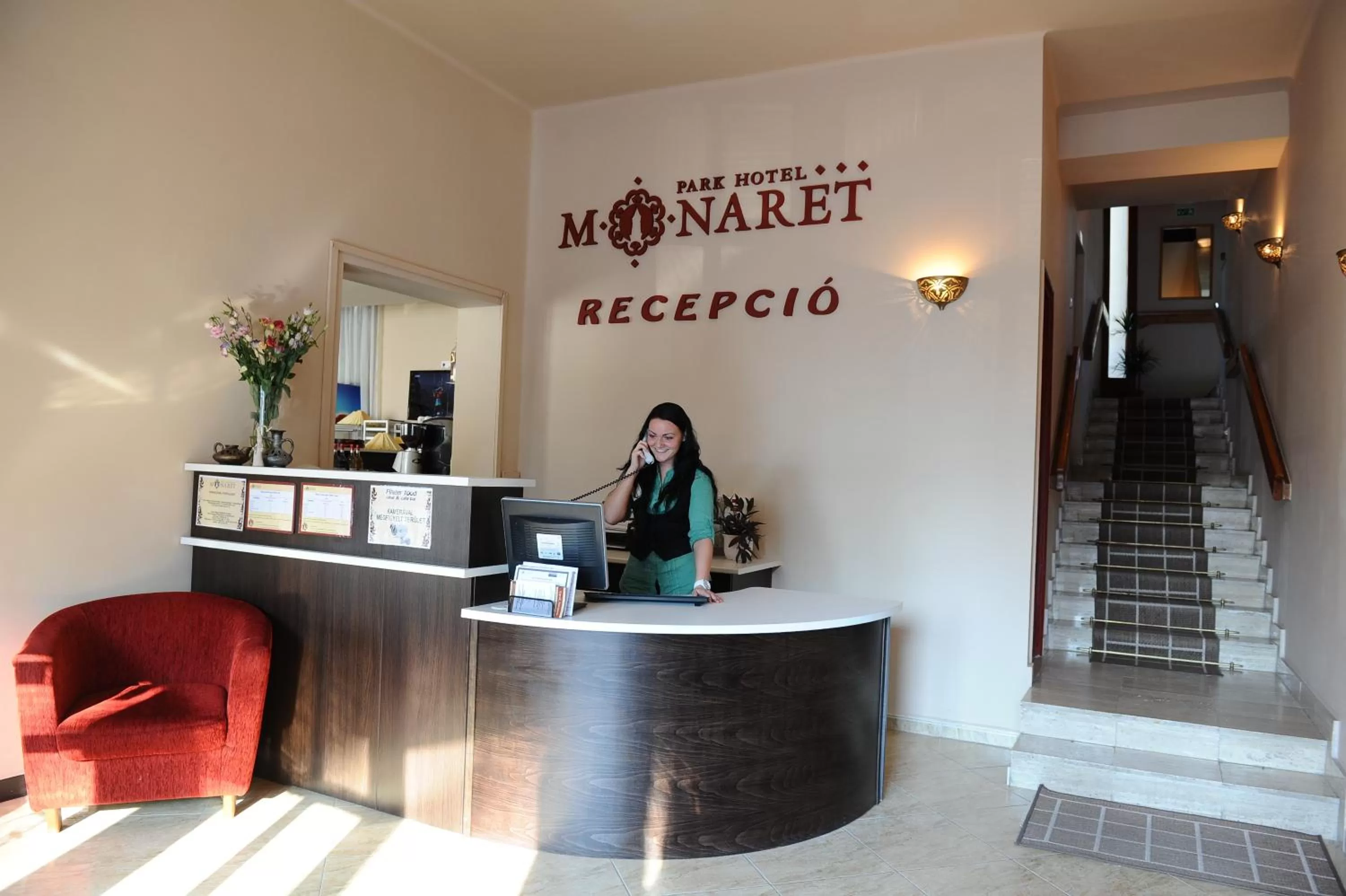 Lobby or reception in Hotel Minaret&Étterem