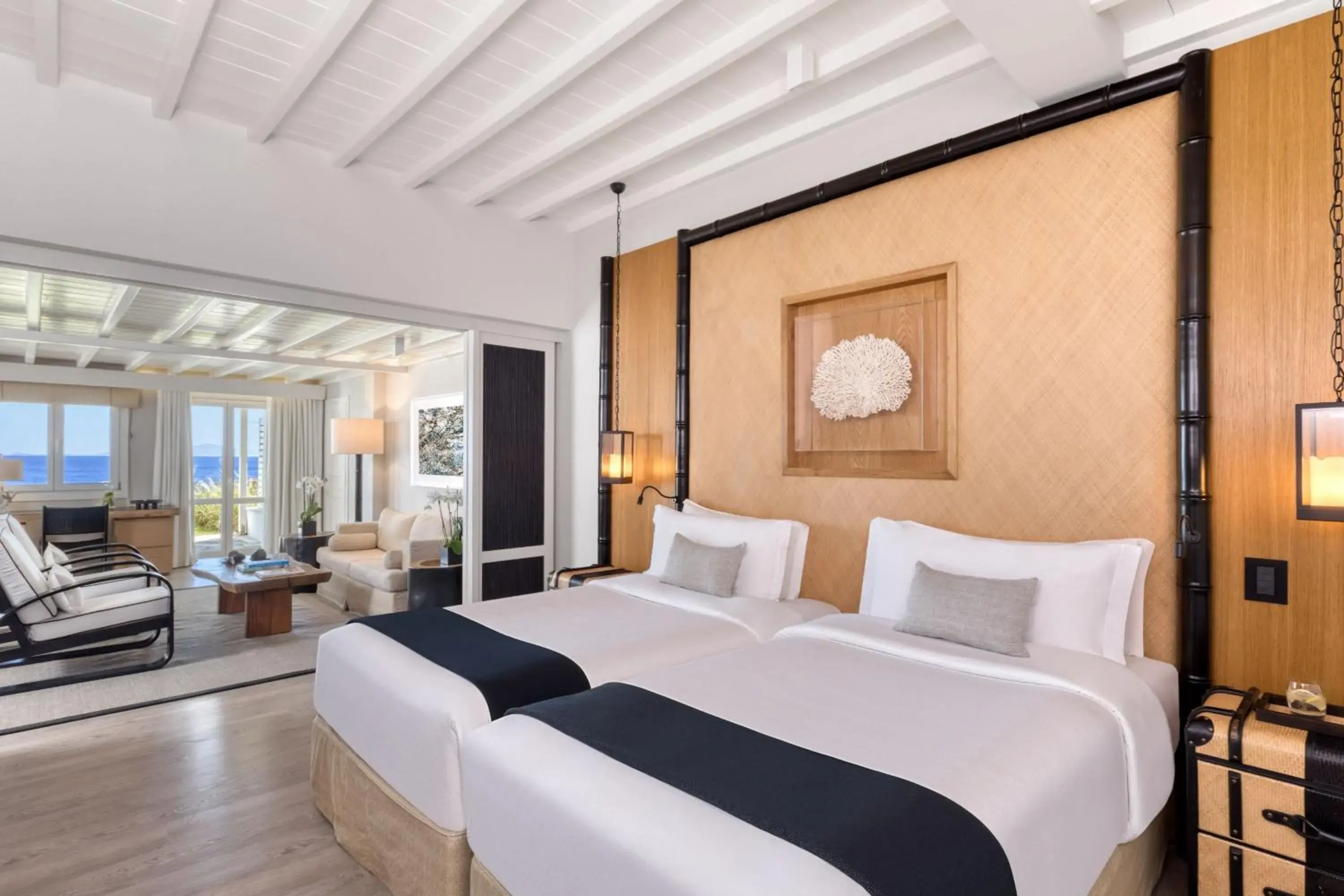 Bedroom, Bed in Santa Marina, a Luxury Collection Resort, Mykonos