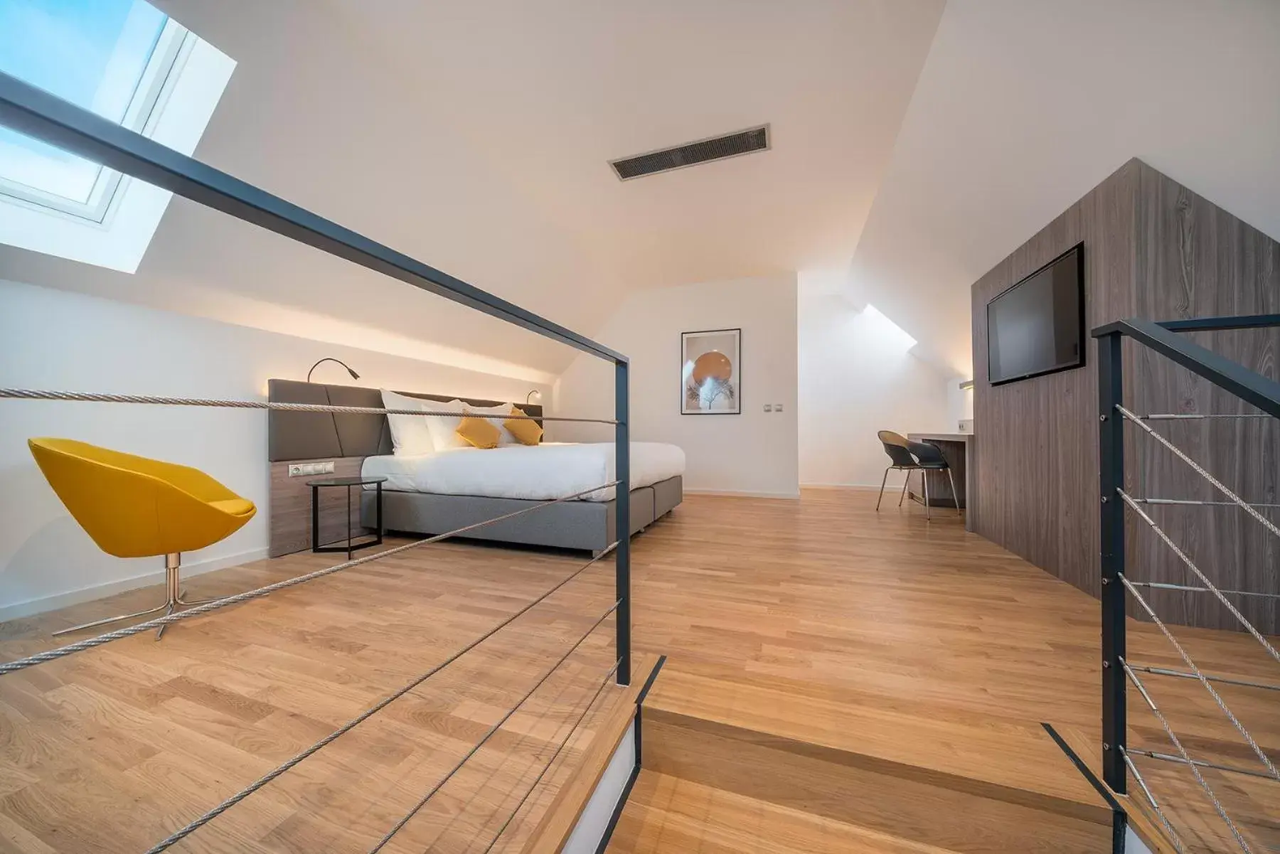 Bed in Hotel CUBE Prague Bed in Hotel CUBE Prague