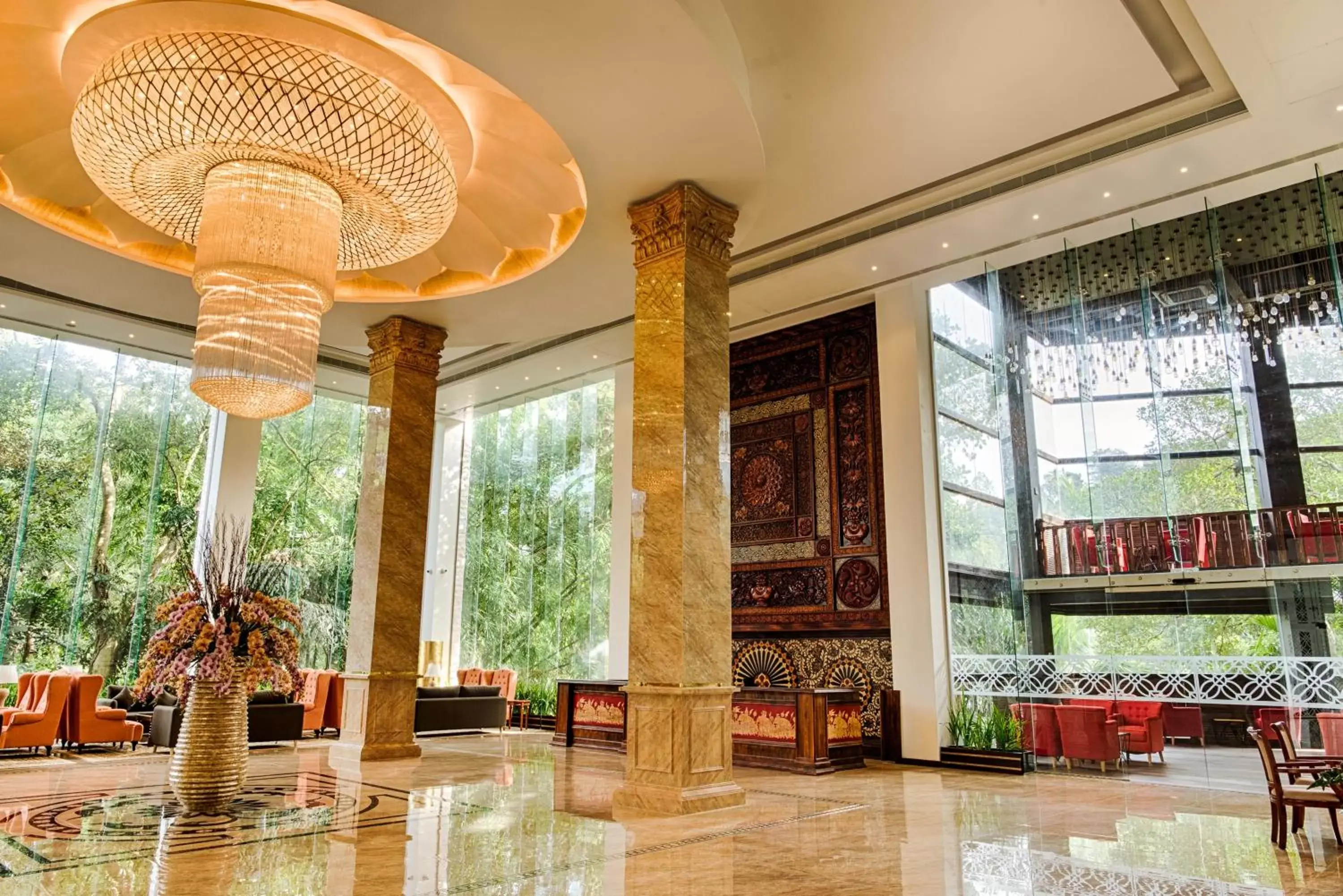 Lobby or reception in The Golden Crown Hotel