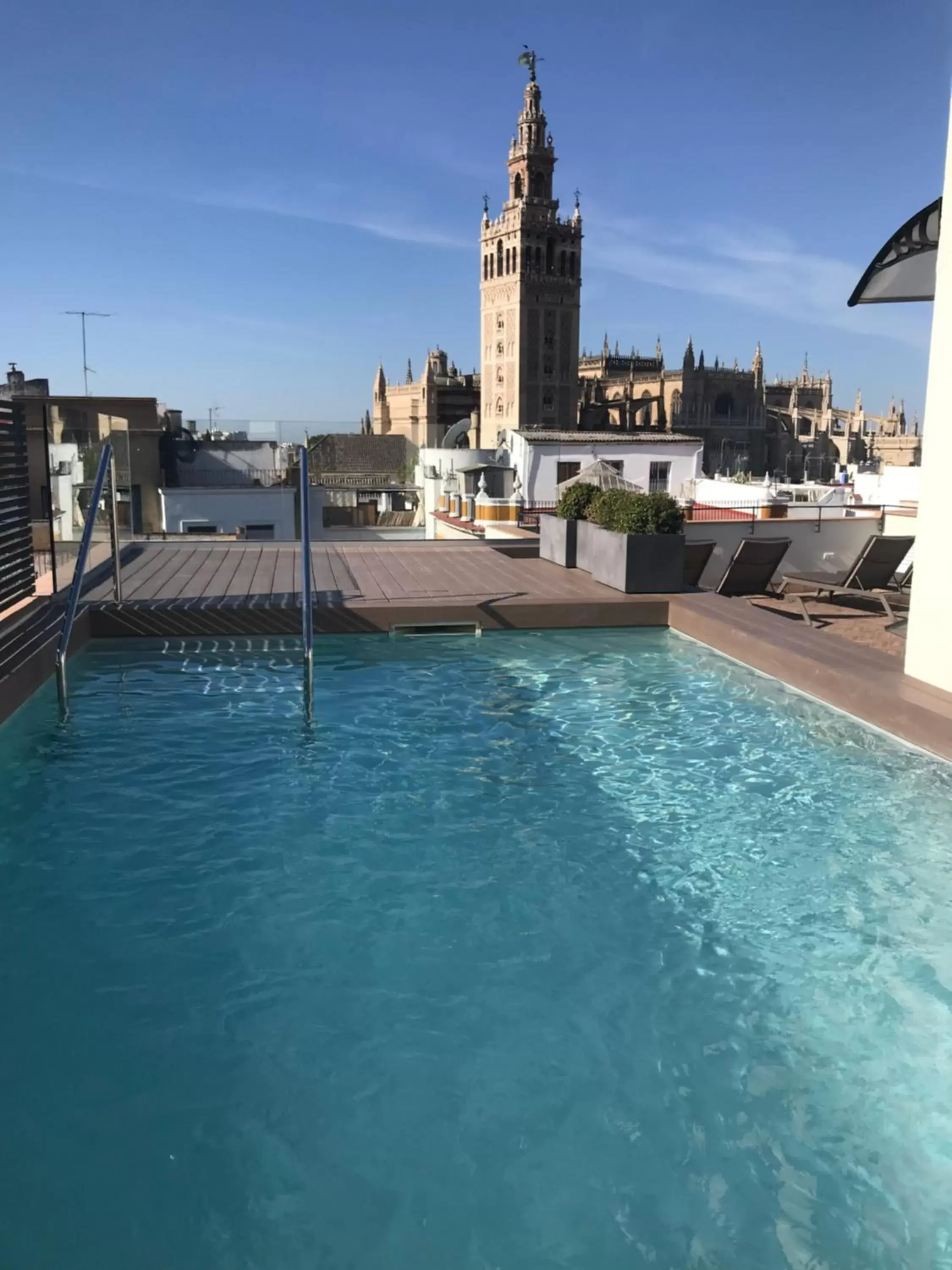 Balcony/Terrace, Swimming Pool in Joya del Casco Boutique Hotel by Shiadu