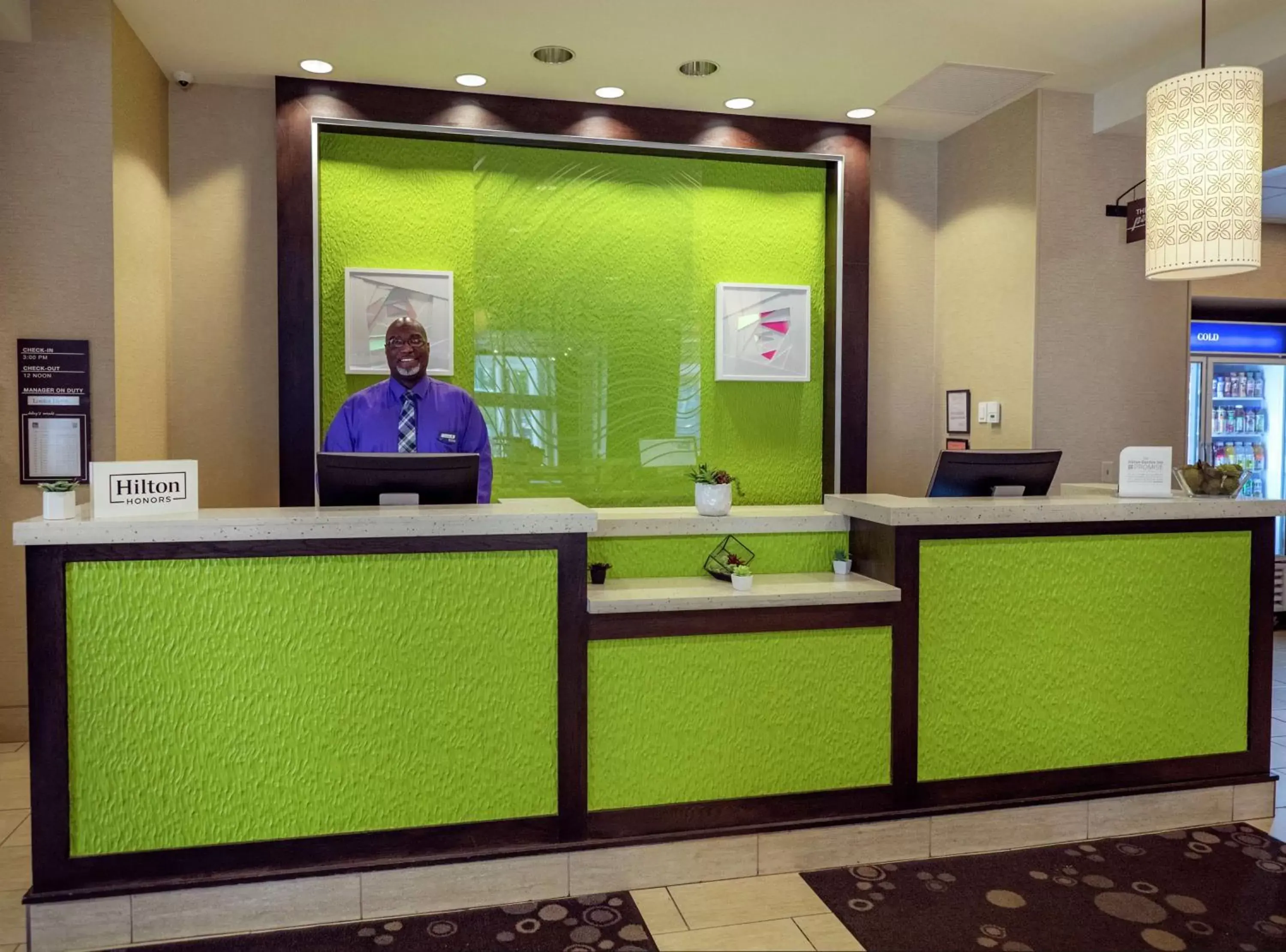 Lobby or reception in The Hilton Garden Inn Buffalo-Downtown Lobby or reception in The Hilton Garden Inn Buffalo-Downtown