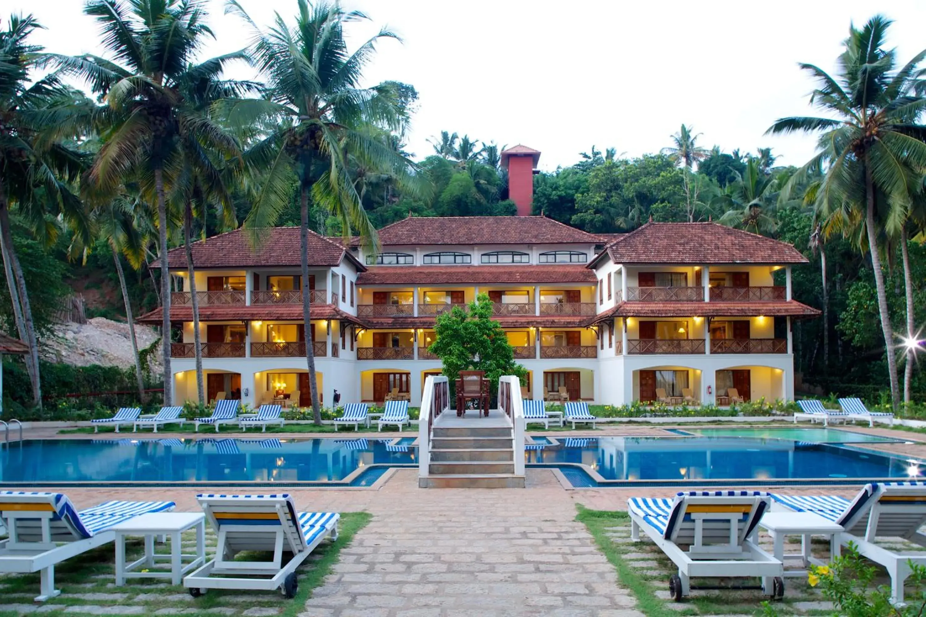 Swimming pool in The Travancore Heritage Beach Resort Swimming pool in The Travancore Heritage Beach Resort