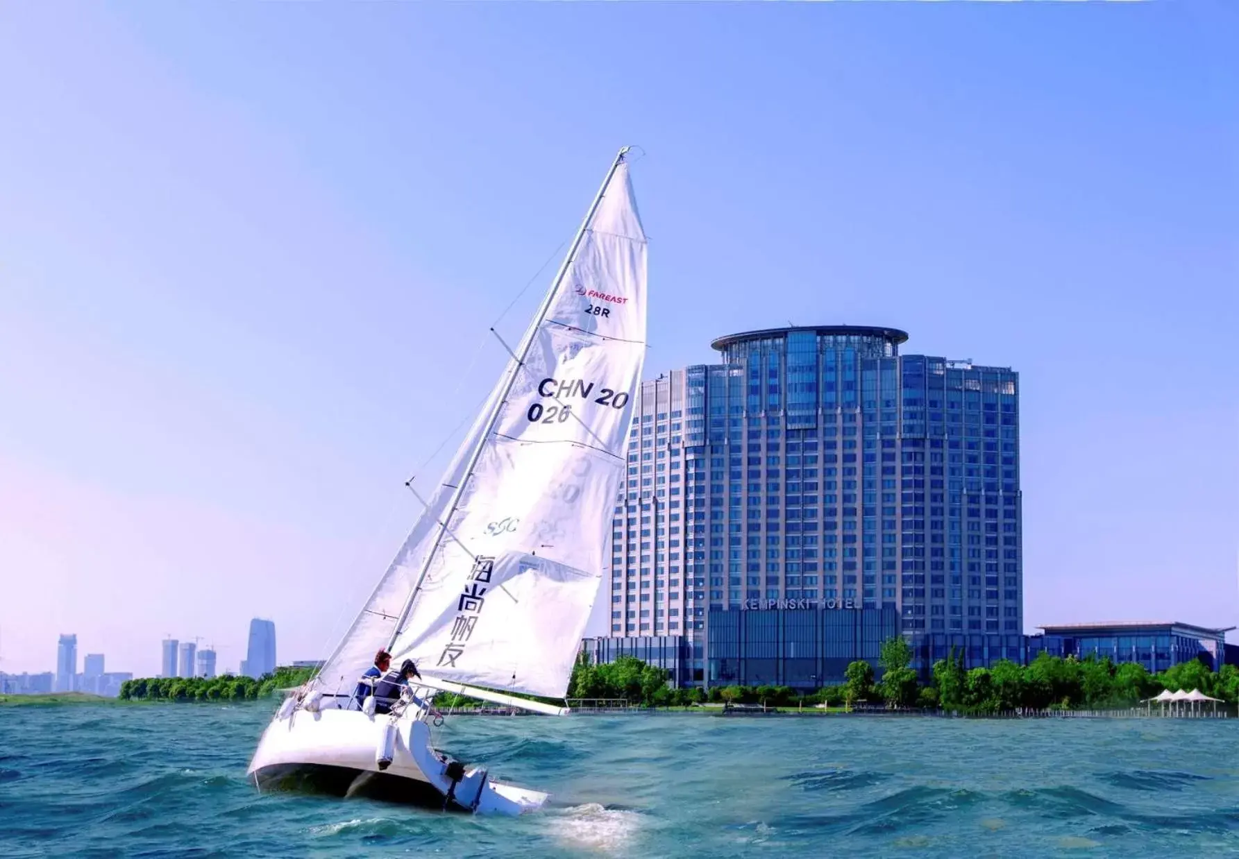 Nearby landmark, Windsurfing in Kempinski Hotel Suzhou
