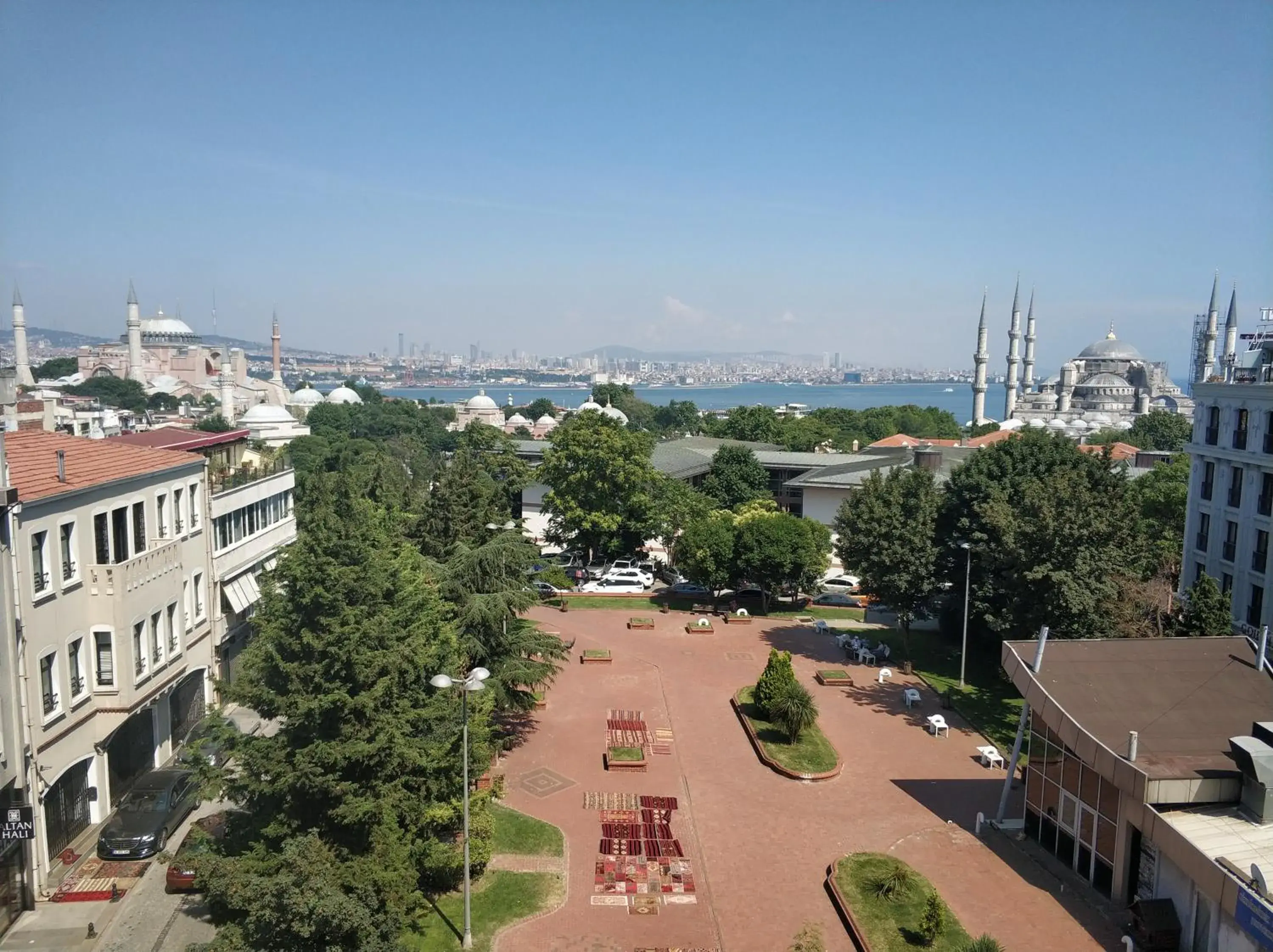 Garden view in Hali Hotel