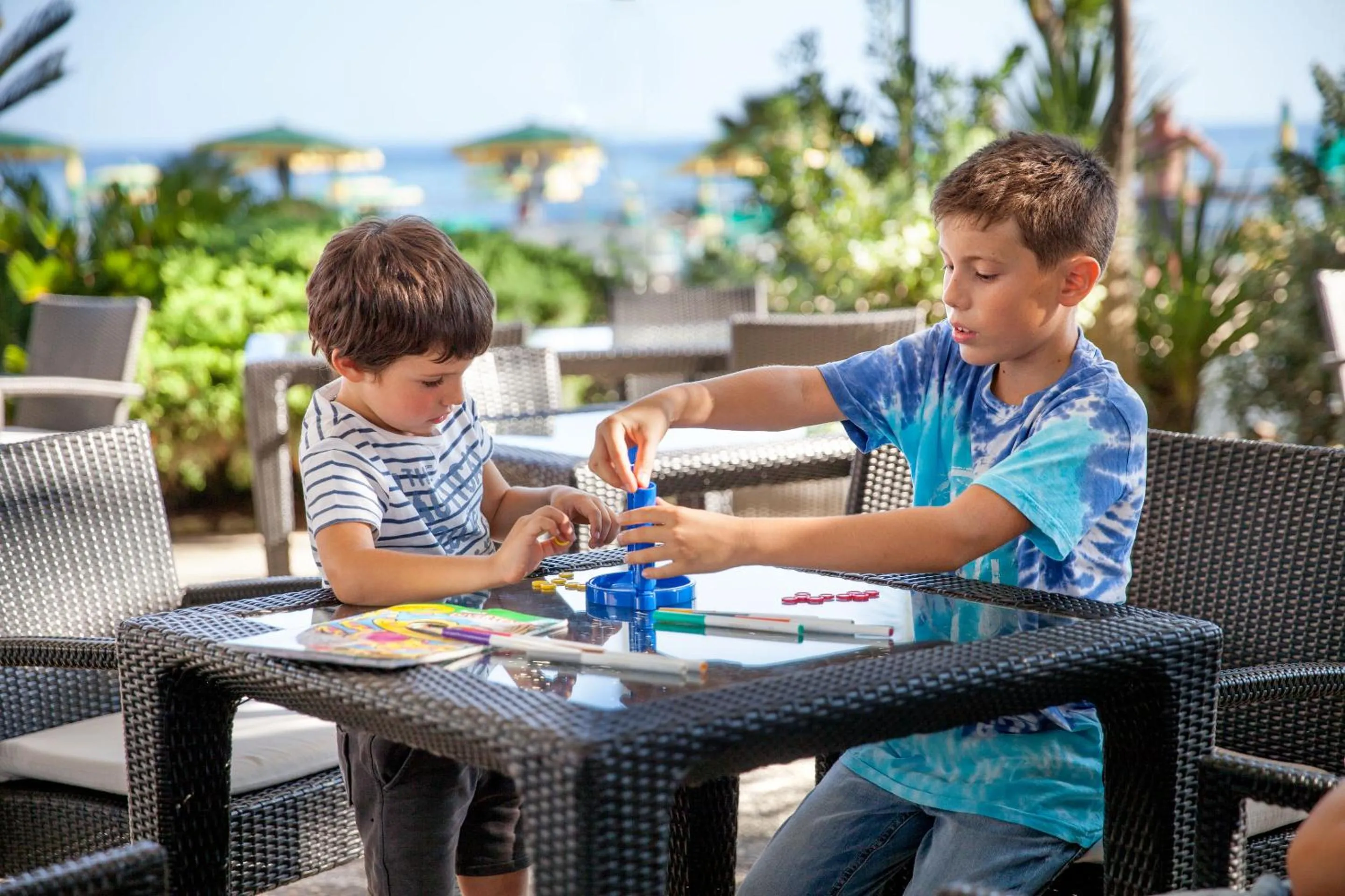 Patio in Hotel Gabriella