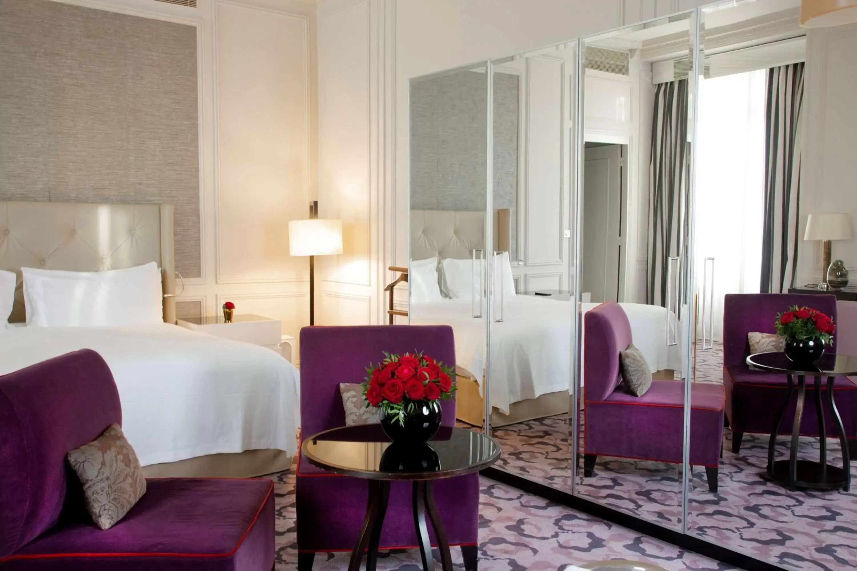 Bed, Seating Area in Waldorf Astoria Versailles - Trianon Palace