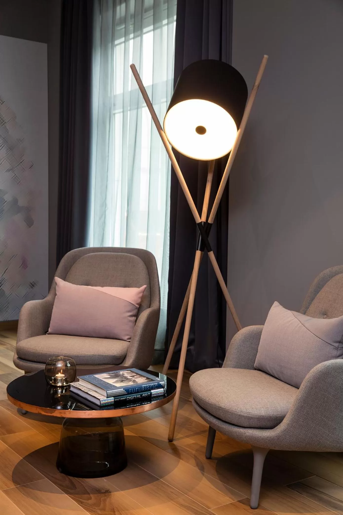 Lobby or reception in art'otel berlin mitte, Powered by Radisson Hotels