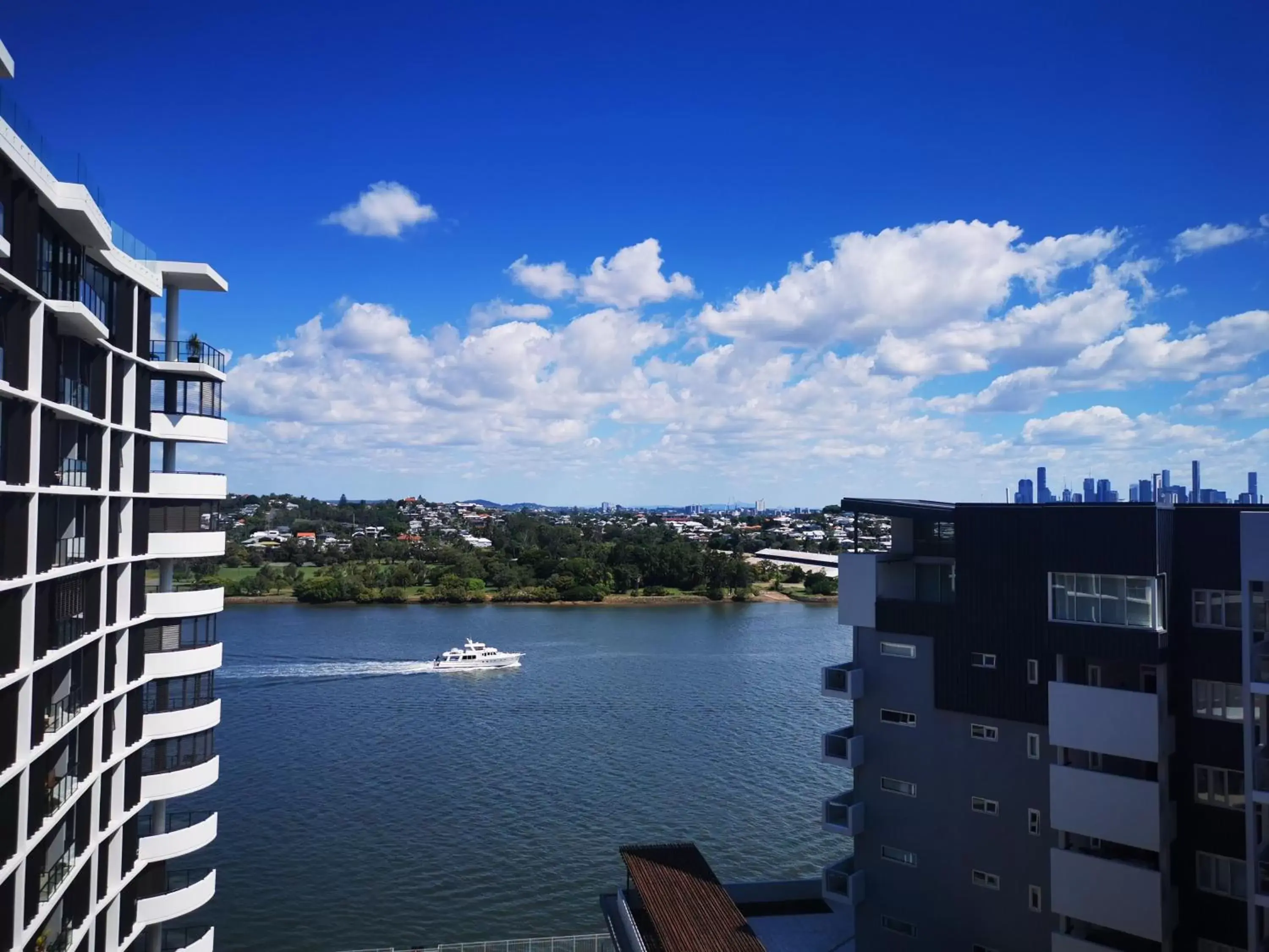 River view in Link Portside Wharf Apartment Hotel