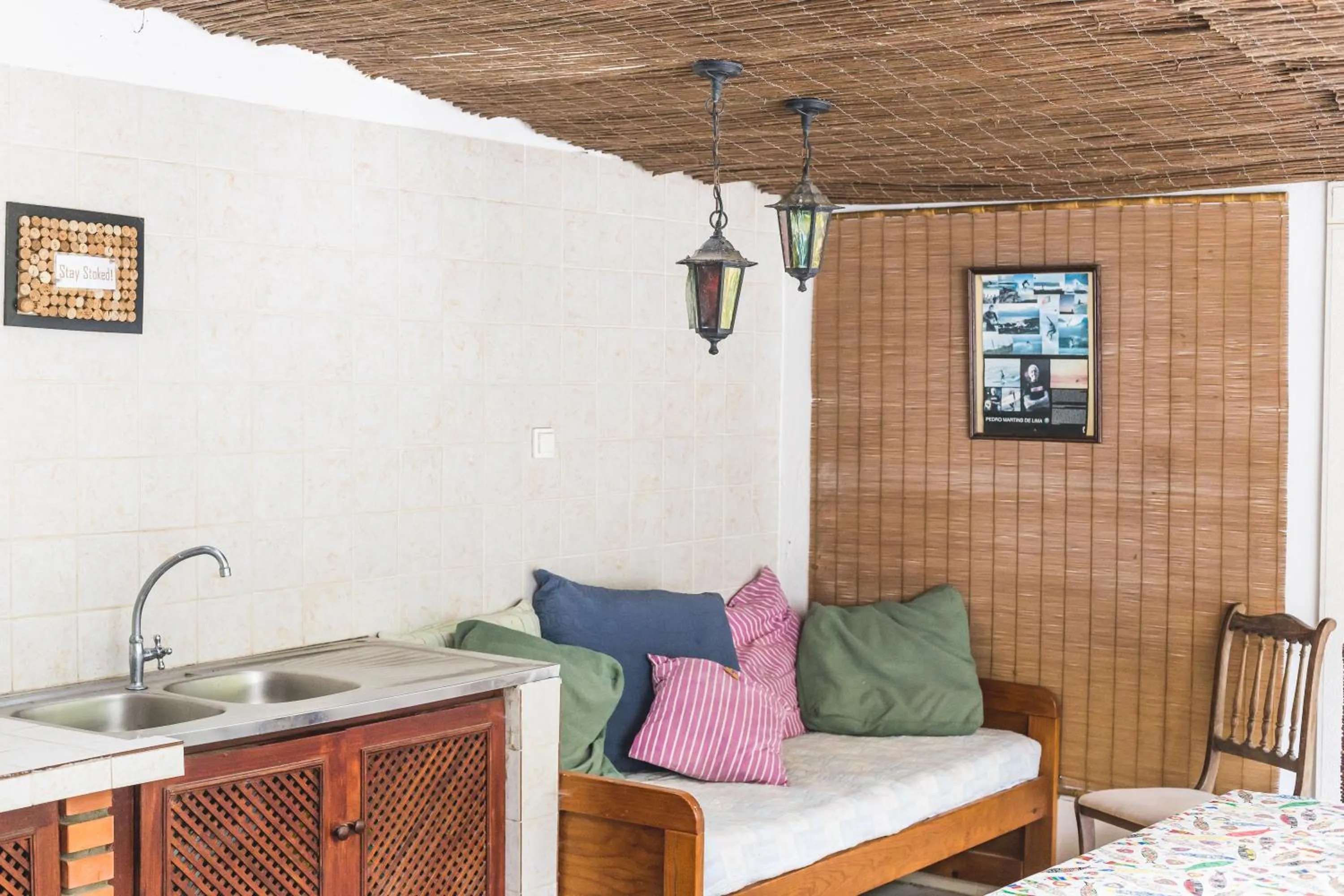 Decorative detail, Bed in Ericeira Chill Hill Hostel & Private Rooms