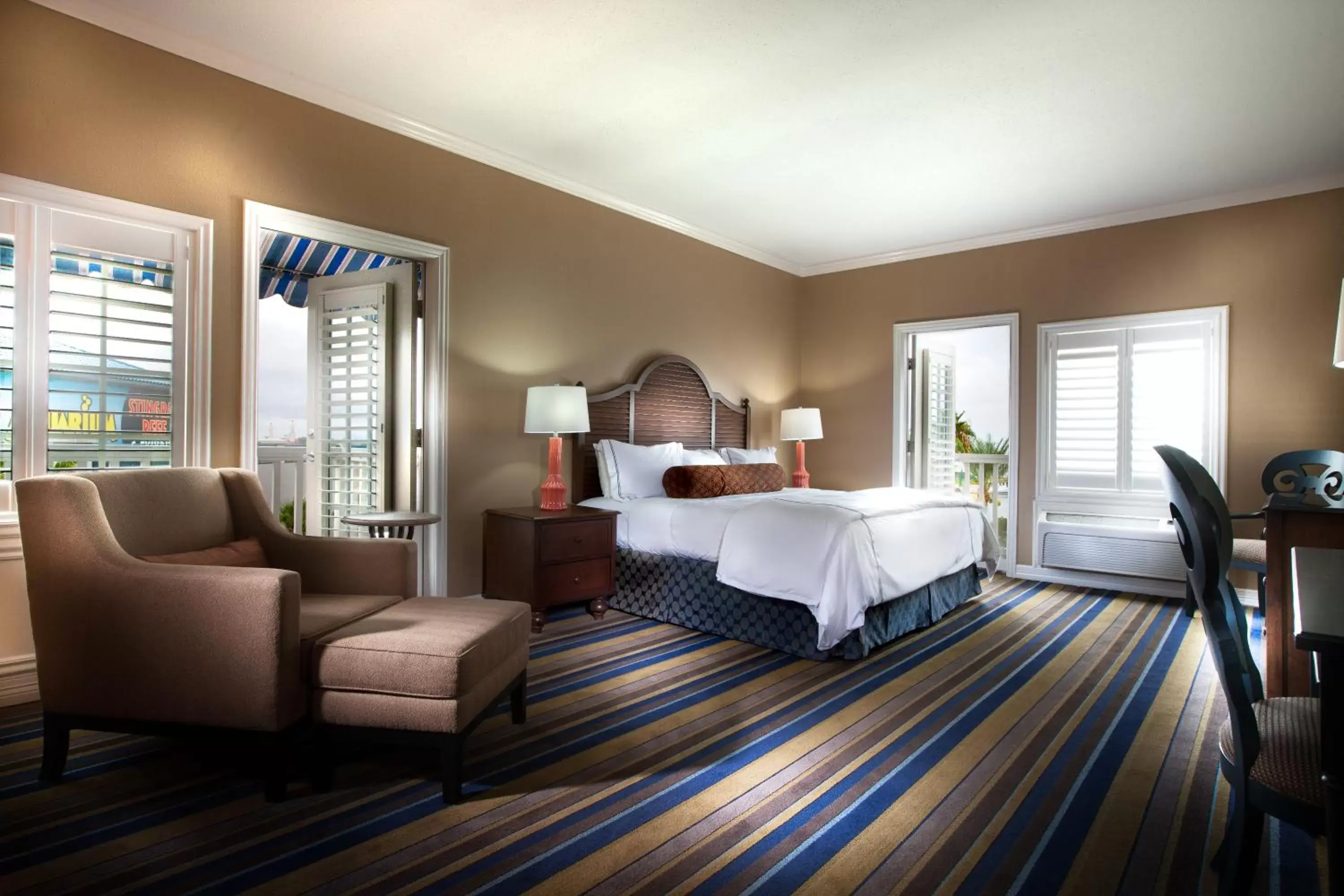 Bedroom in Boardwalk Inn