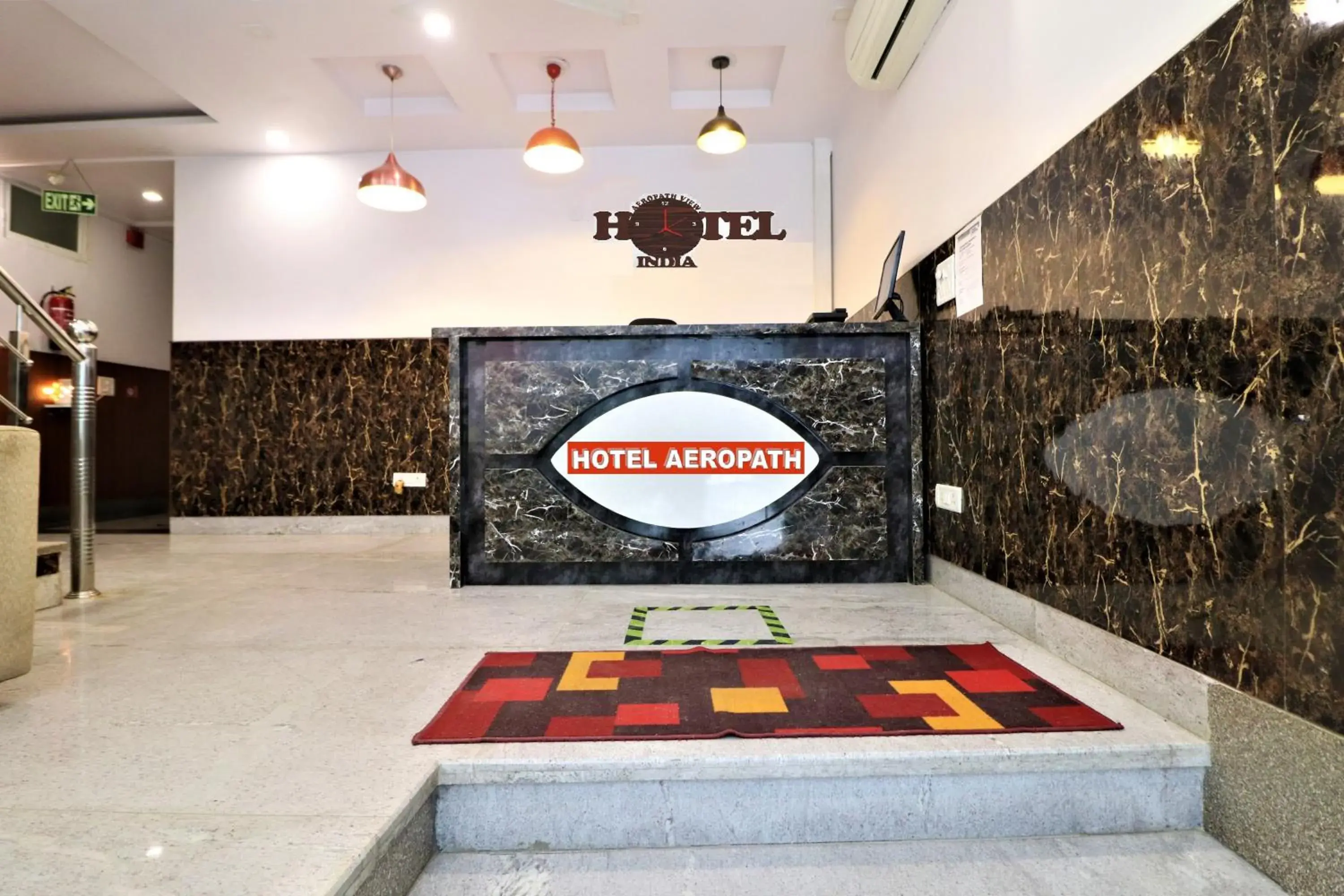 Lobby or reception in Hotel Aeropath Near IGI Airport Delhi