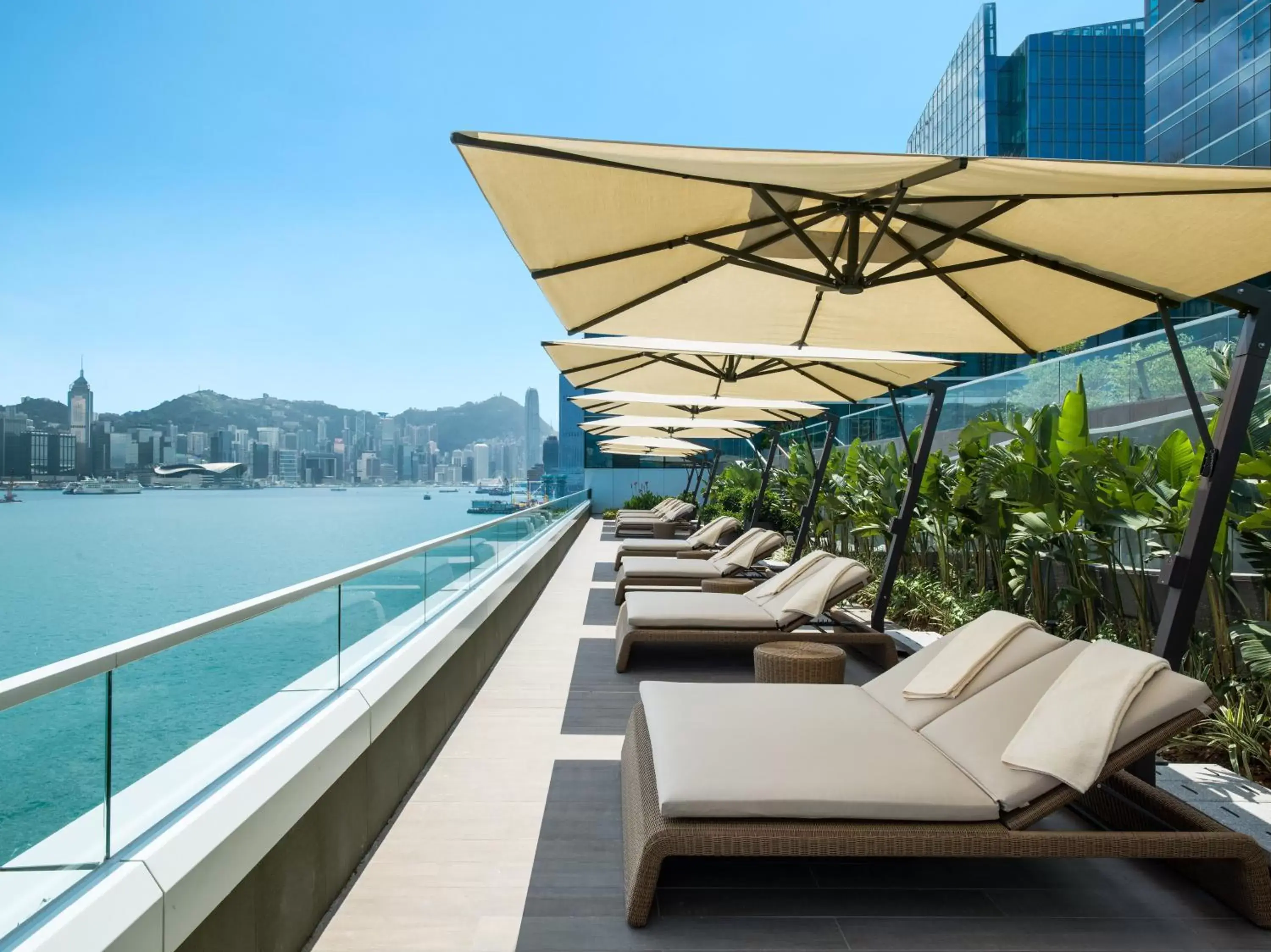 Sea view in Kerry Hotel, Hong Kong