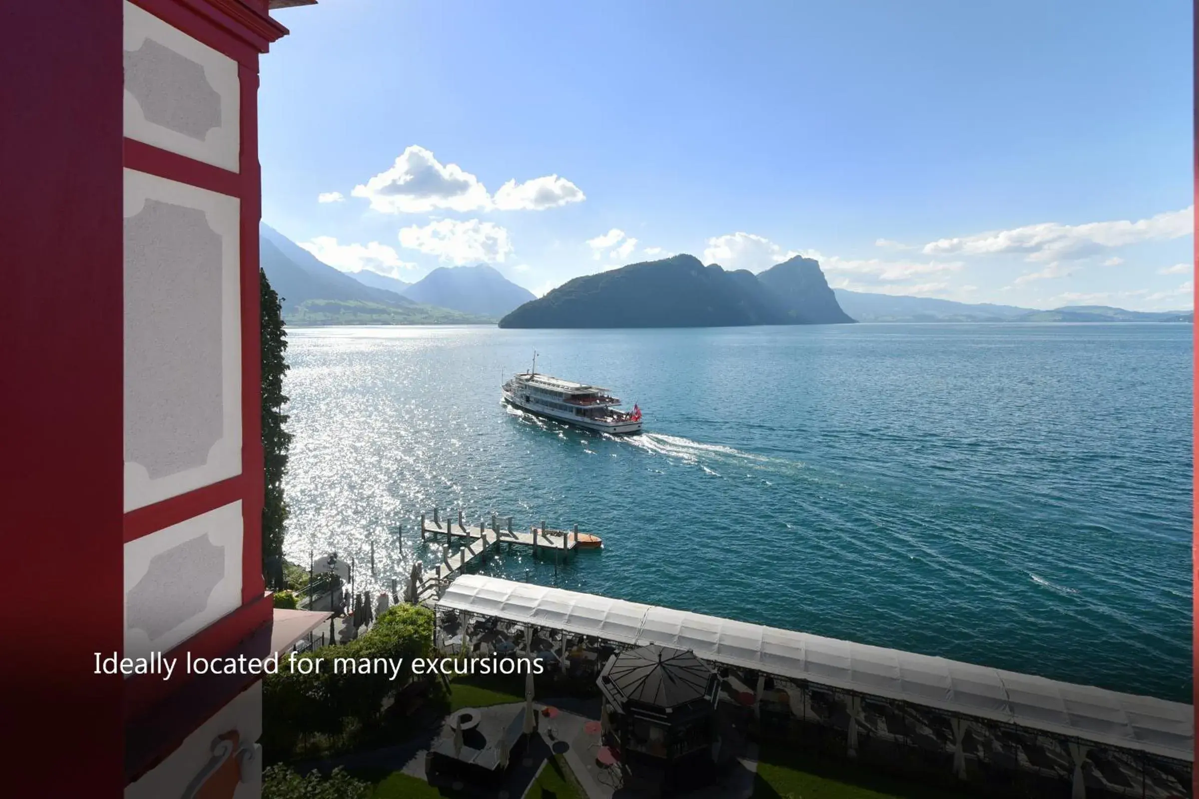 Lake view in Hotel Vitznauerhof