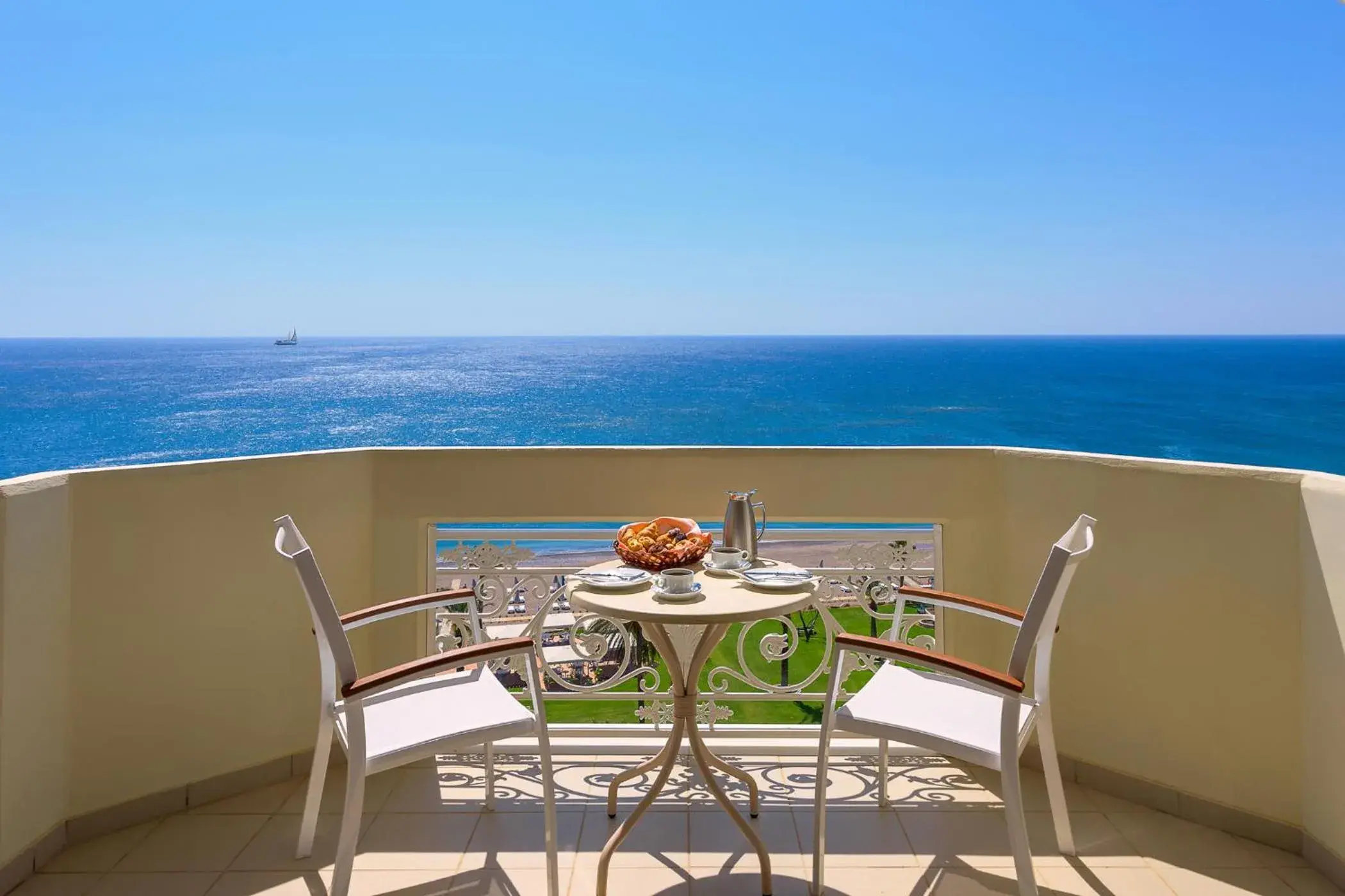 Balcony/Terrace, Sea View in Rodos Palladium Leisure & Wellness