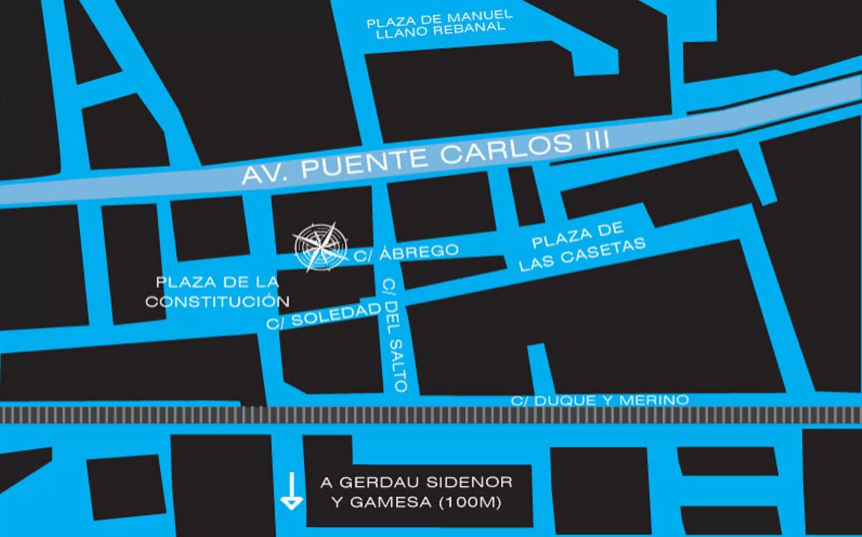Location in Hotel Abrego Reinosa