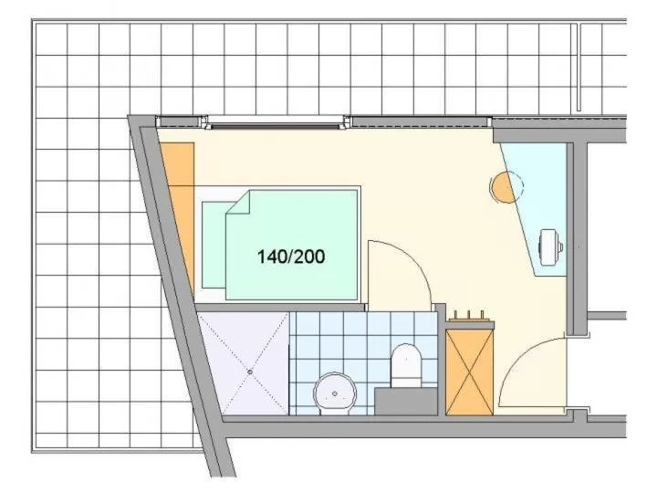 Floor plan in Businesshotel Valerian