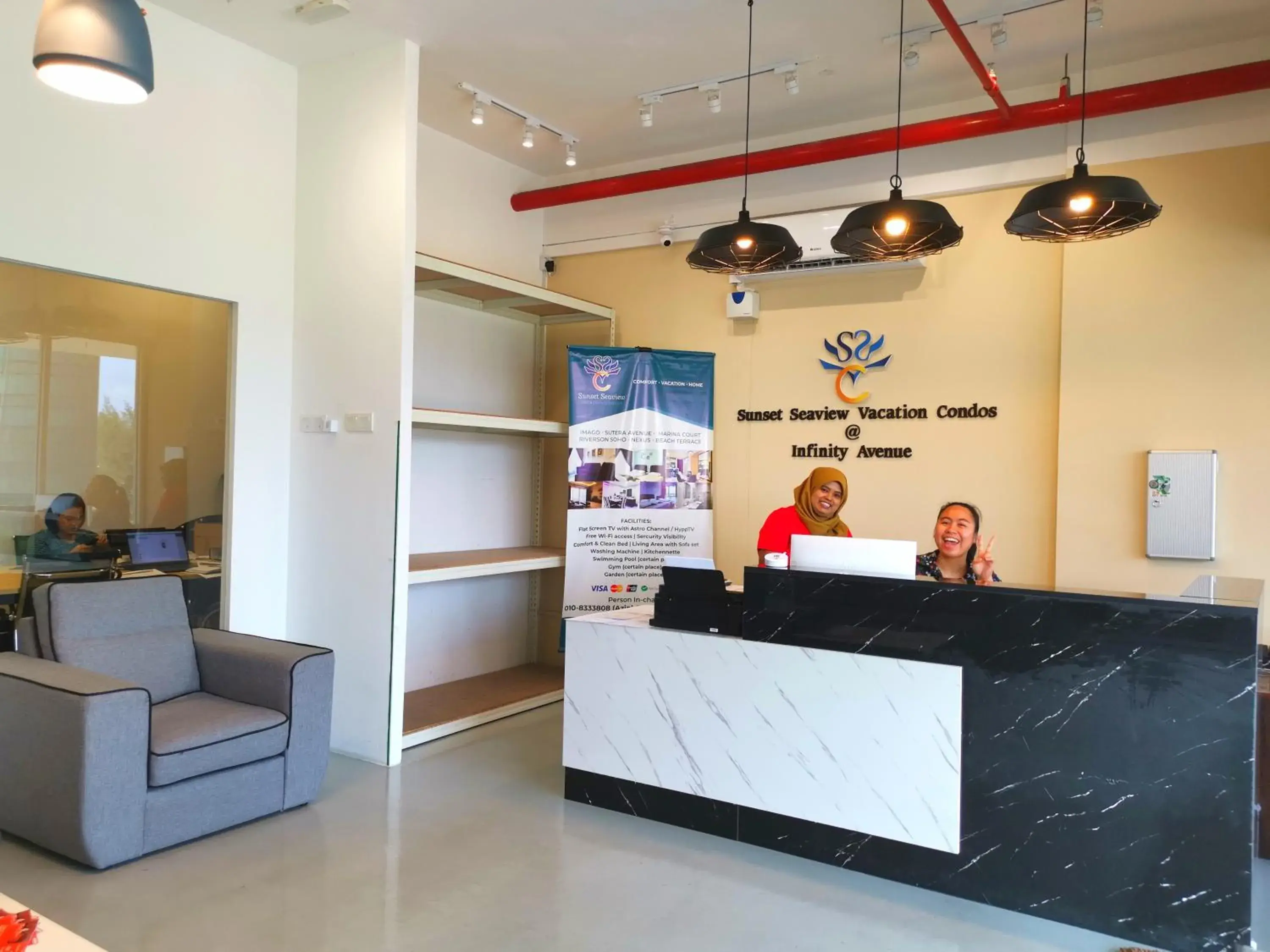 Lobby or reception in Sunset Seaview Vacation Condos @ Infinity Avenue Lobby or reception in Sunset Seaview Vacation Condos @ Infinity Avenue