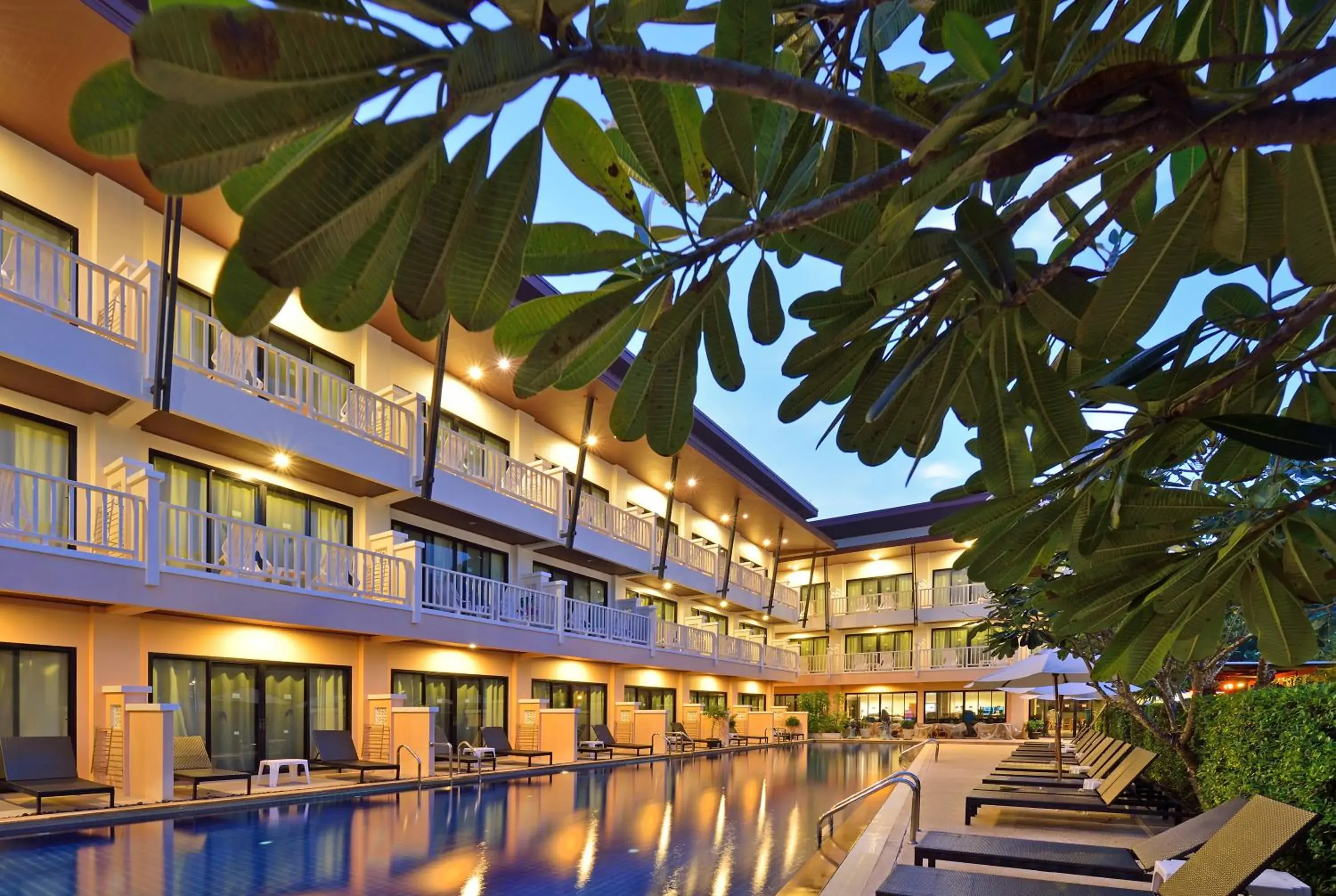 Swimming pool, Property Building in Srisuksant Resort