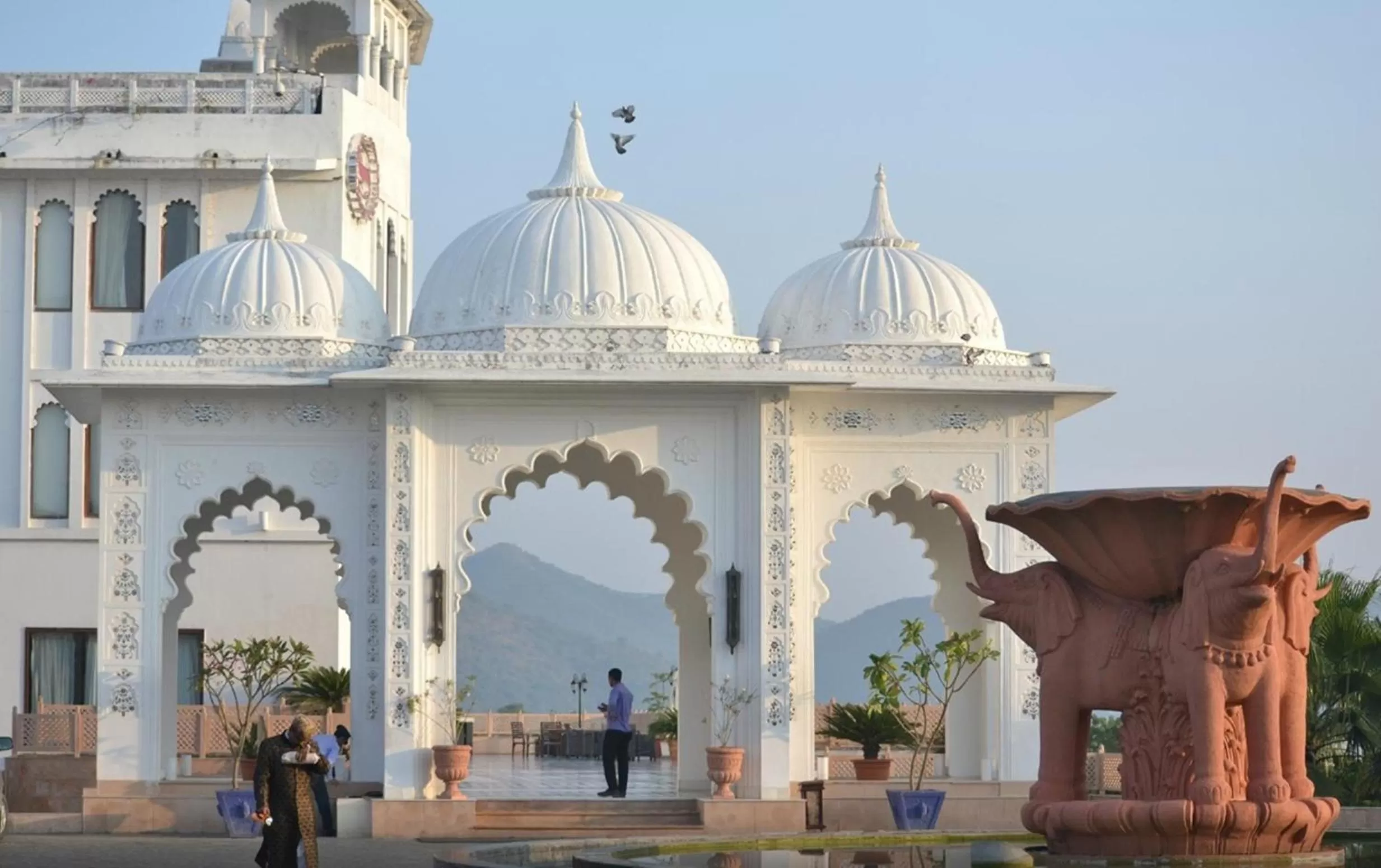 Decorative detail in Radisson Blu Udaipur Palace Resort & Spa