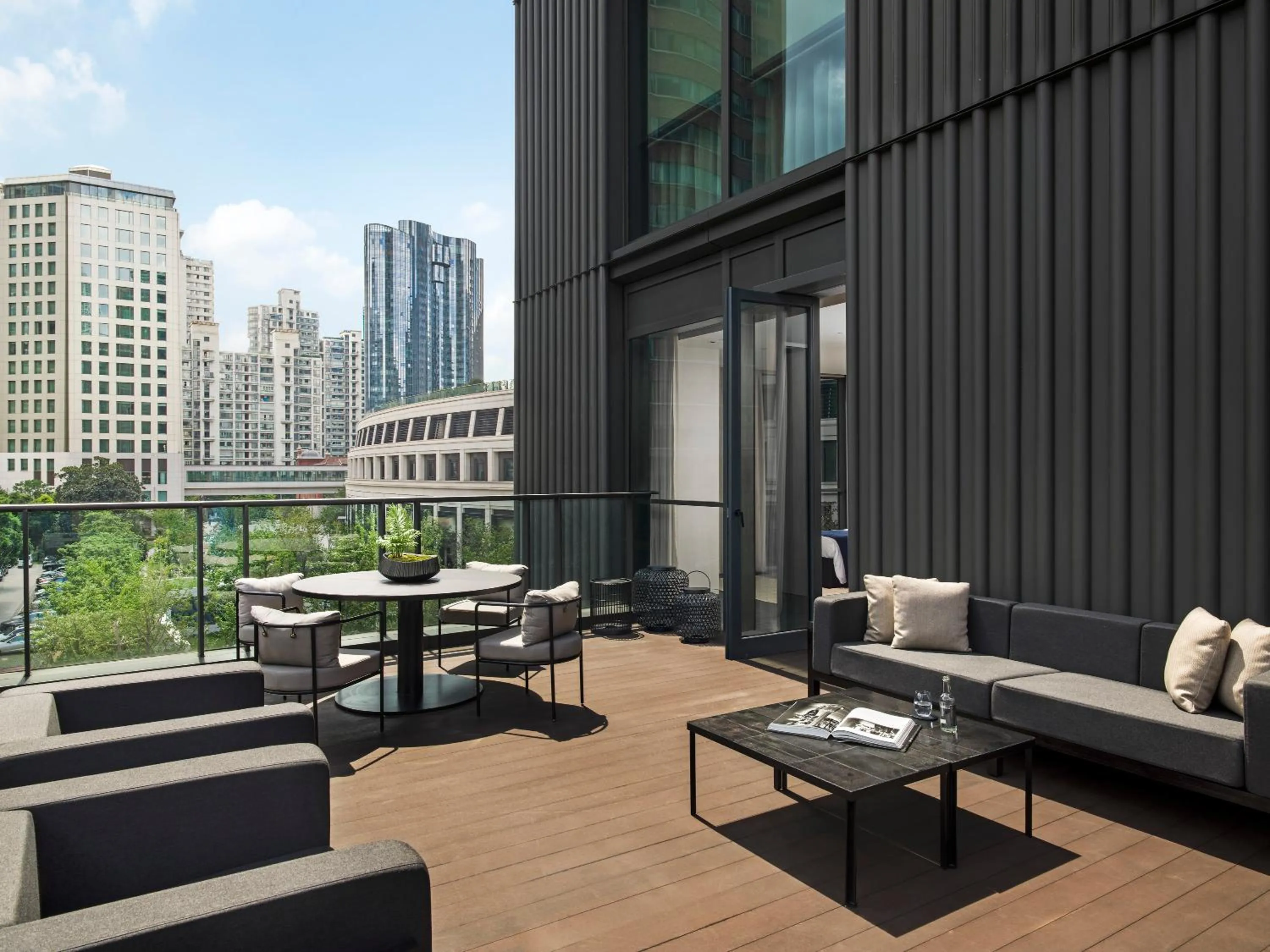 Balcony/Terrace in Upper House Shanghai - Former The Middle House