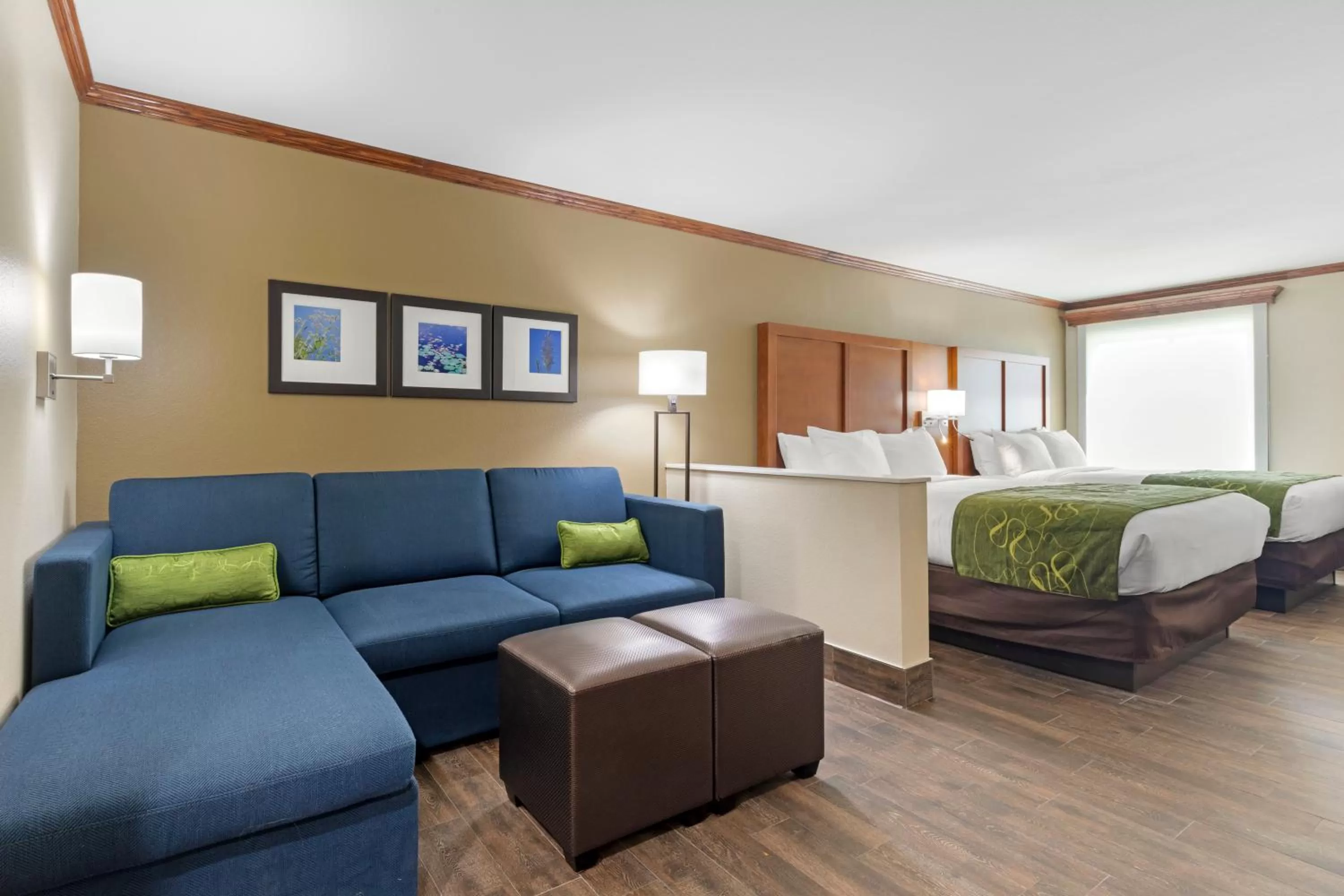 Bed in Comfort Suites West Monroe near Ike Hamilton Expo Center