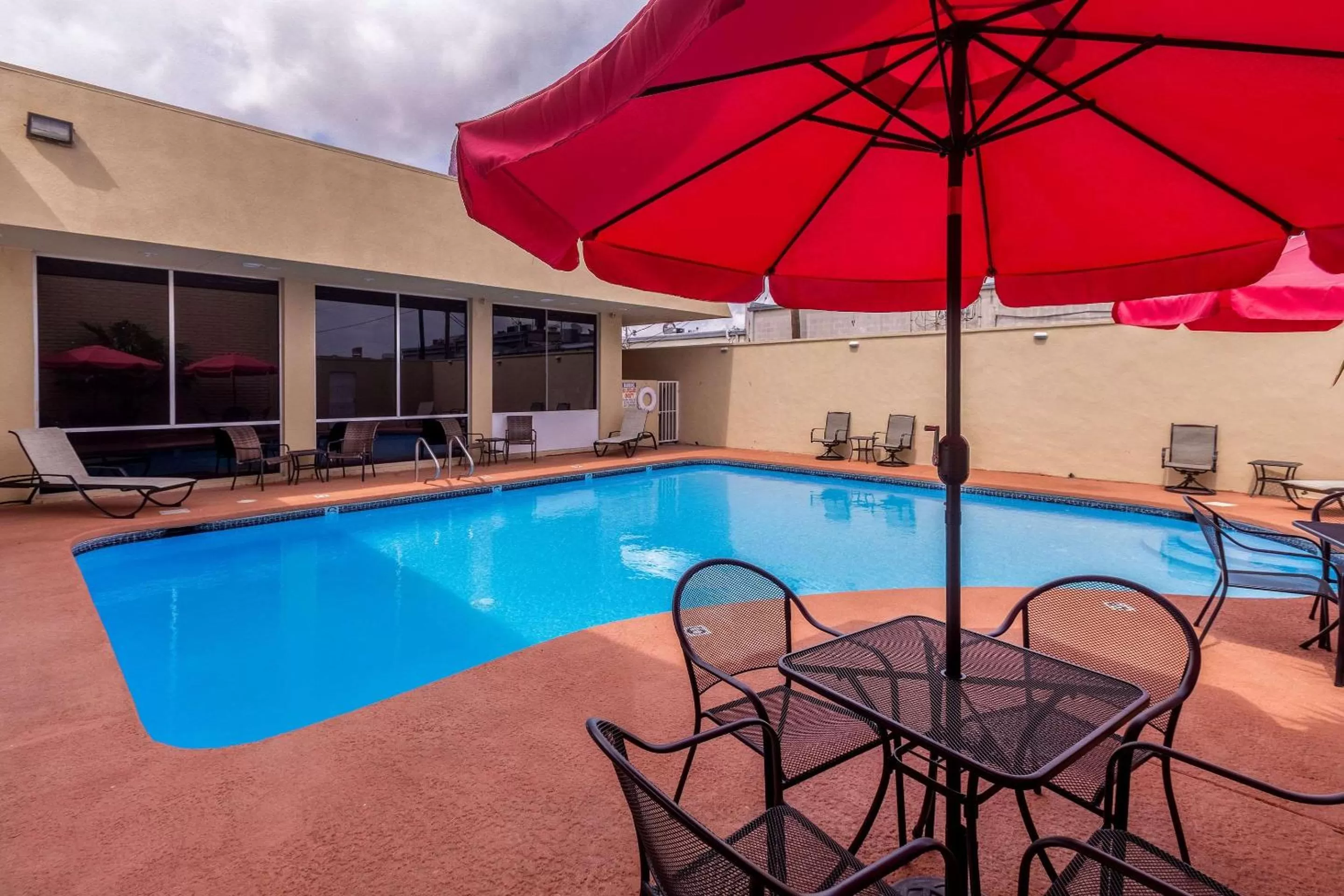 Pool view in Clarion Inn near McAllen Airport
