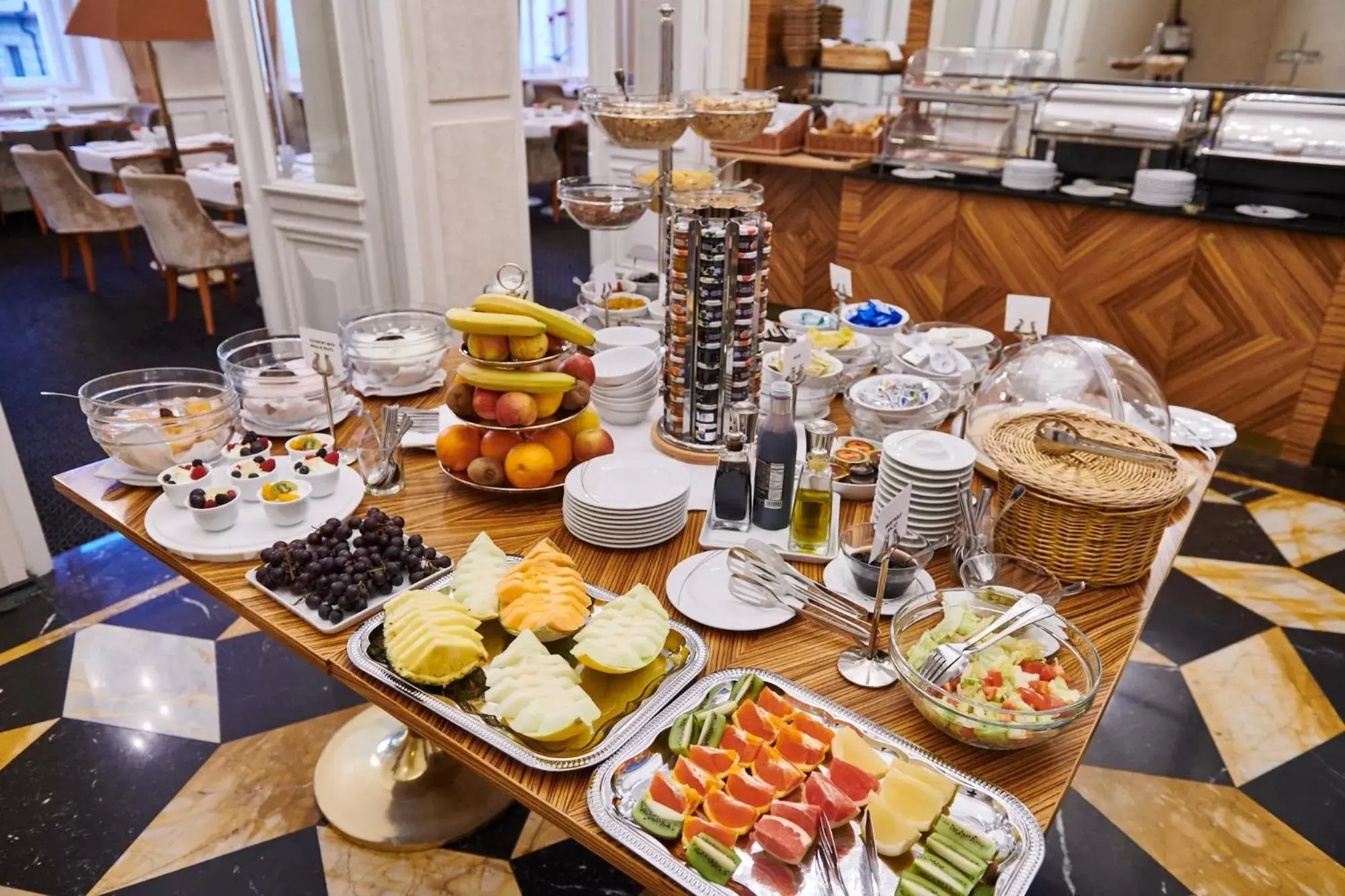 Buffet breakfast in Ventana Hotel Prague