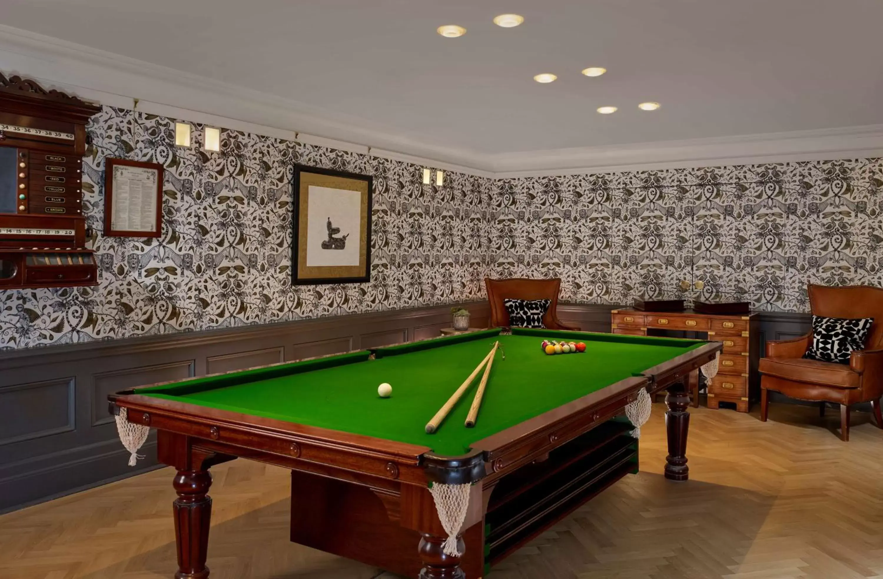 On site, Billiards in Holmes Hotel London