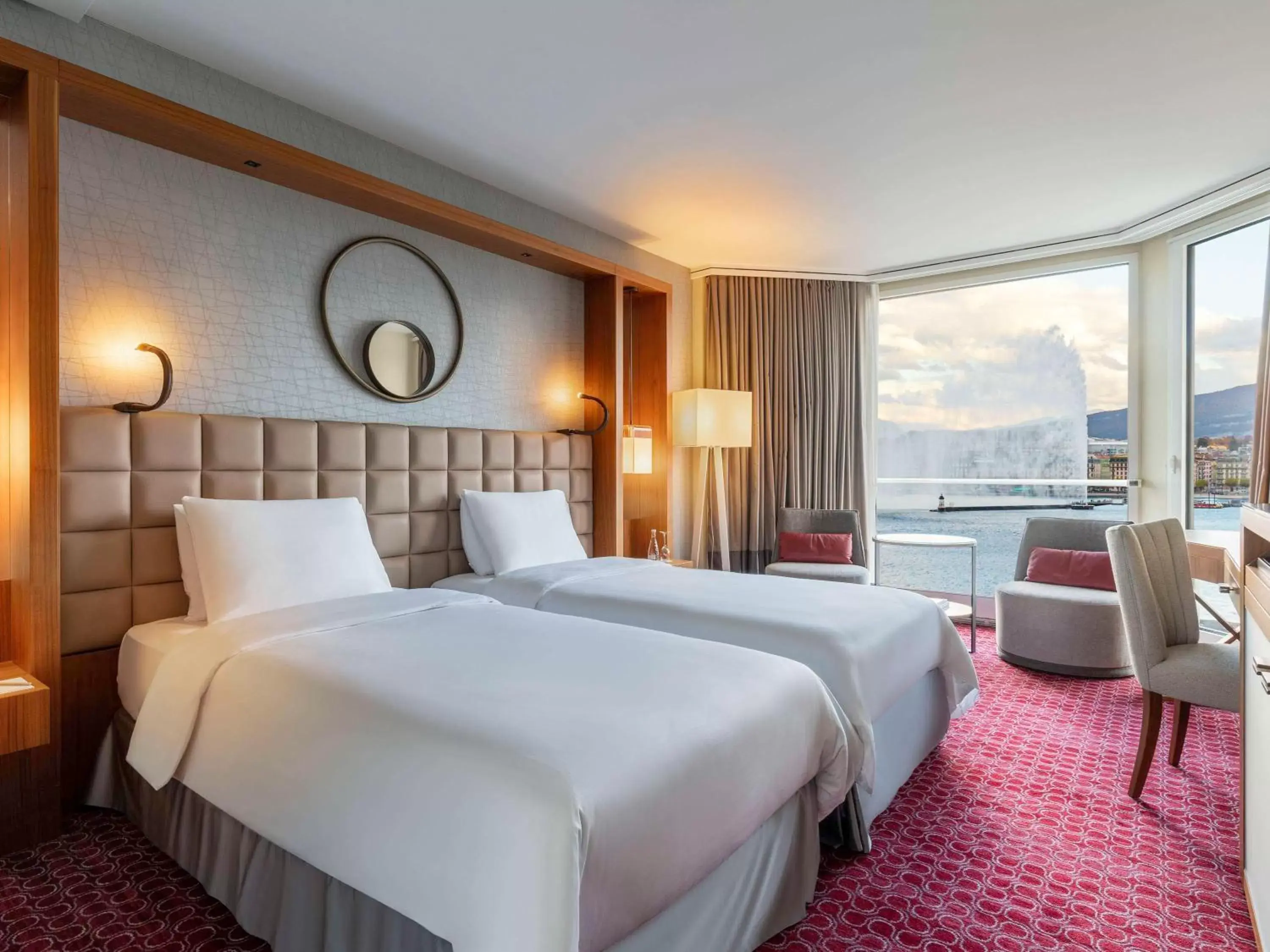 Bedroom, Bed in Fairmont Grand Hotel Geneva