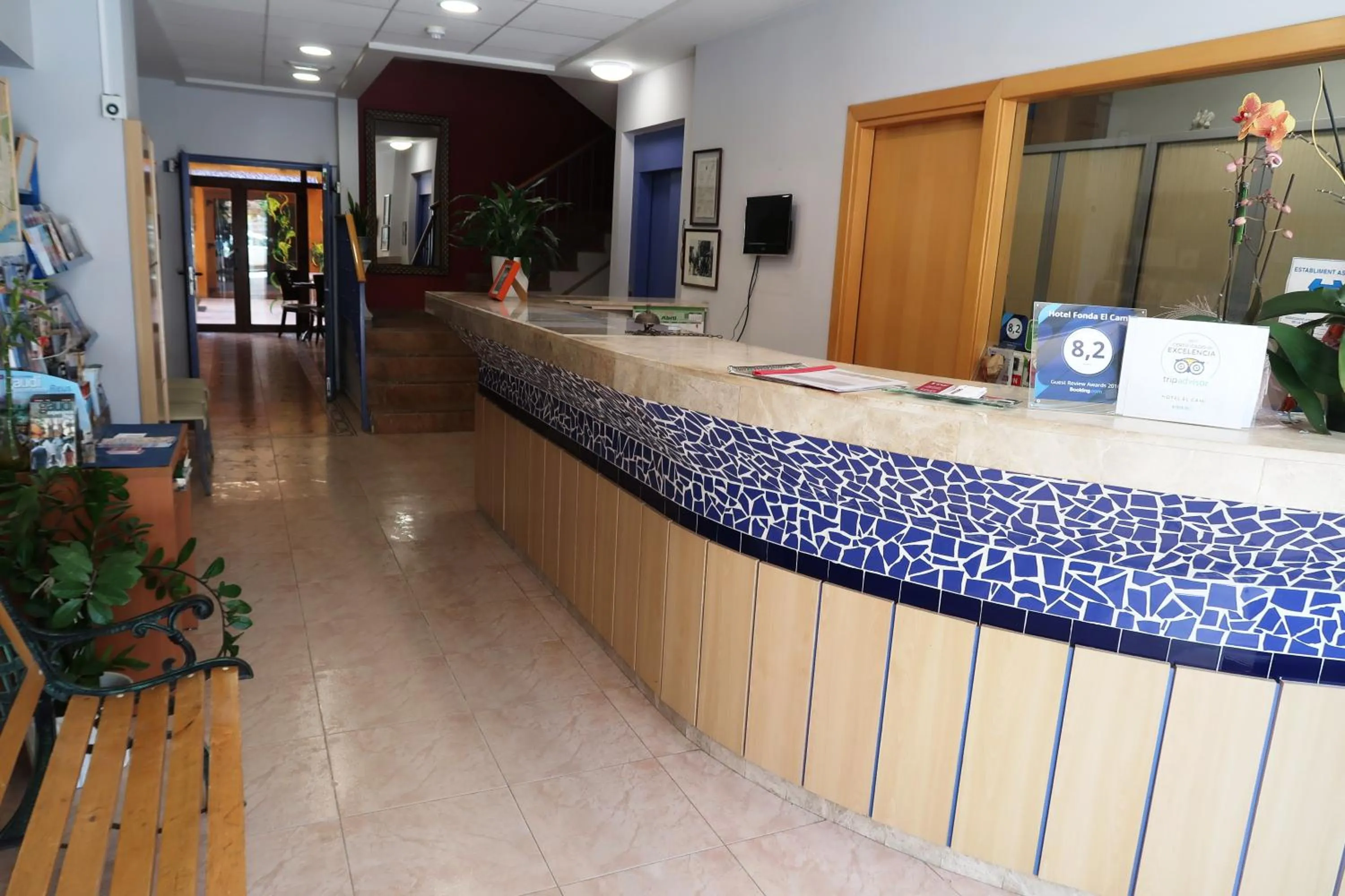 Lobby or reception in El Camí Hotel