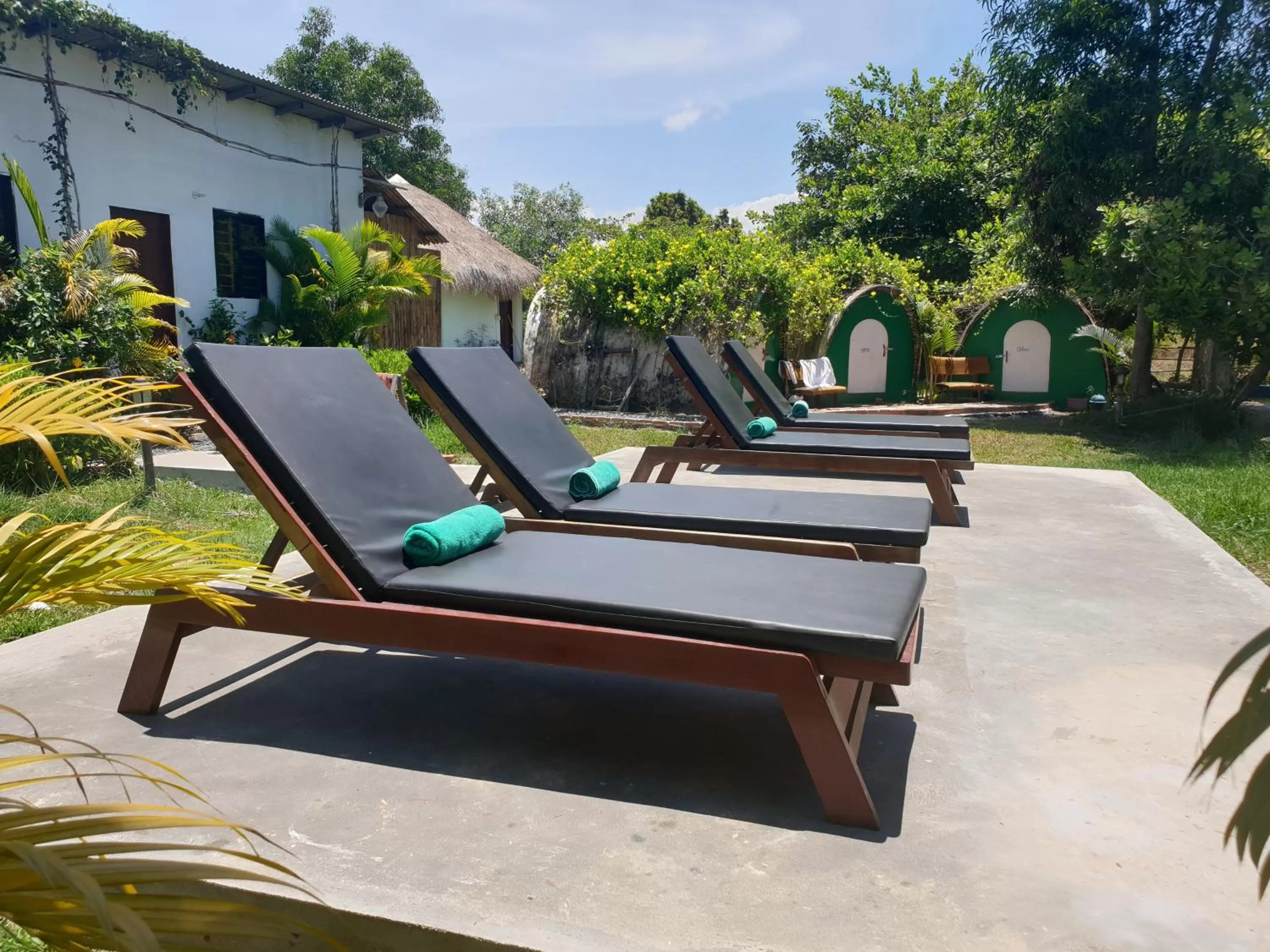 Patio in Bohemiaz Resort and Spa Kampot