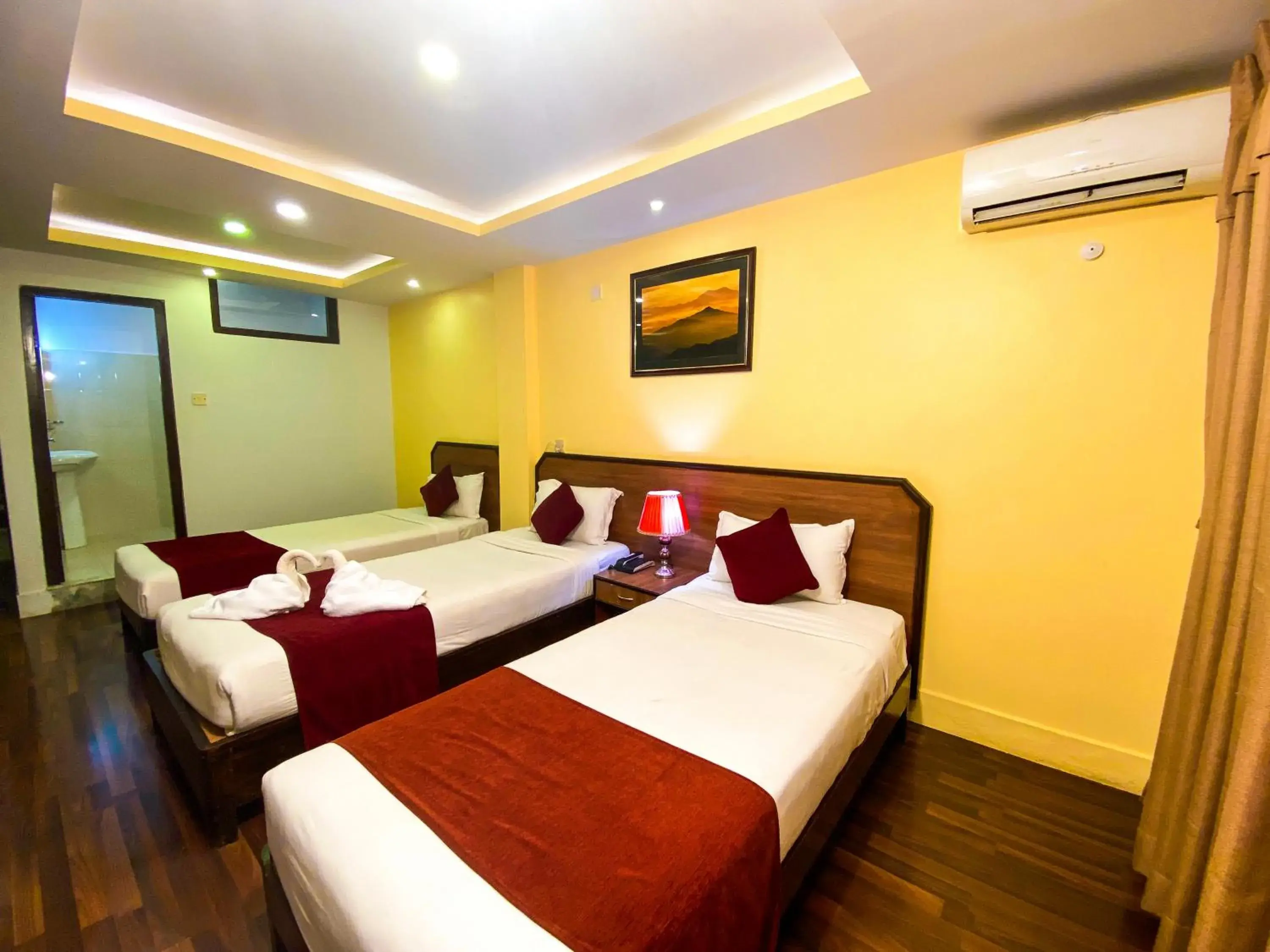 Bed in Thamel Grand Hotel