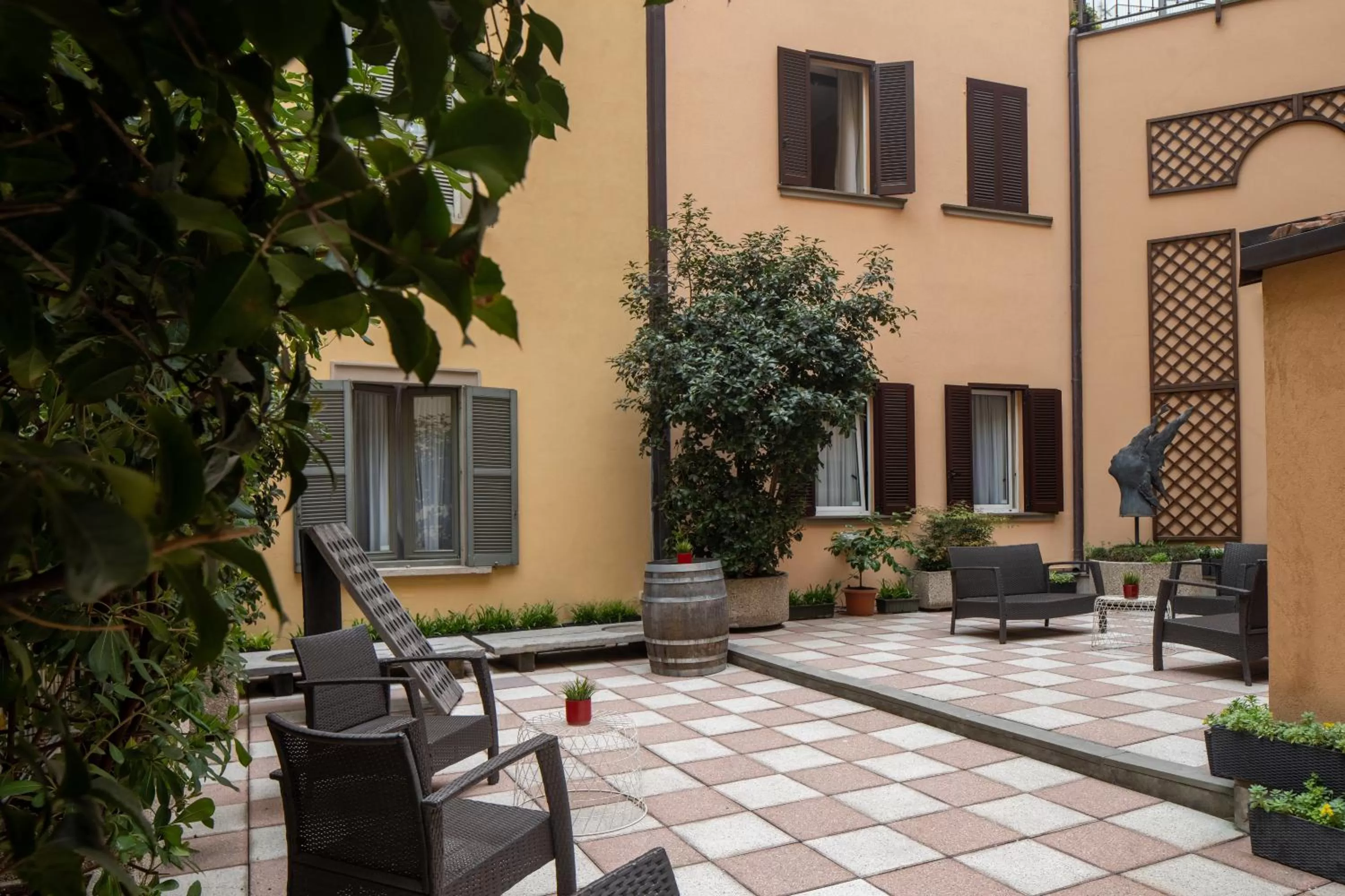 Balcony/Terrace in UNA Hotels Galles Milano